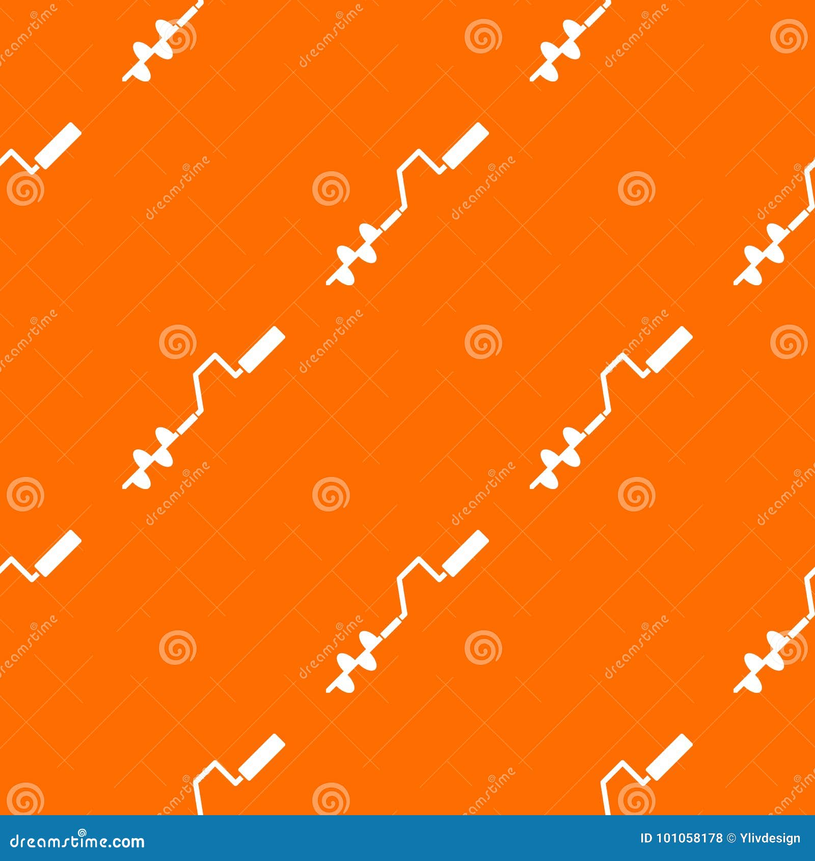 Download Hand Operated Ice Auger Pattern Seamless Stock Vector ...