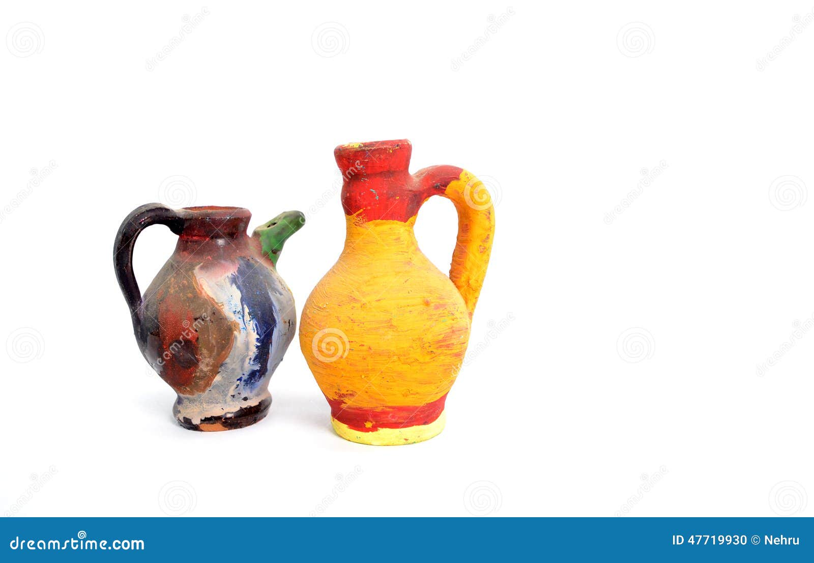 Hand painted pottery stock photo. Image of painted, artisan 47719930
