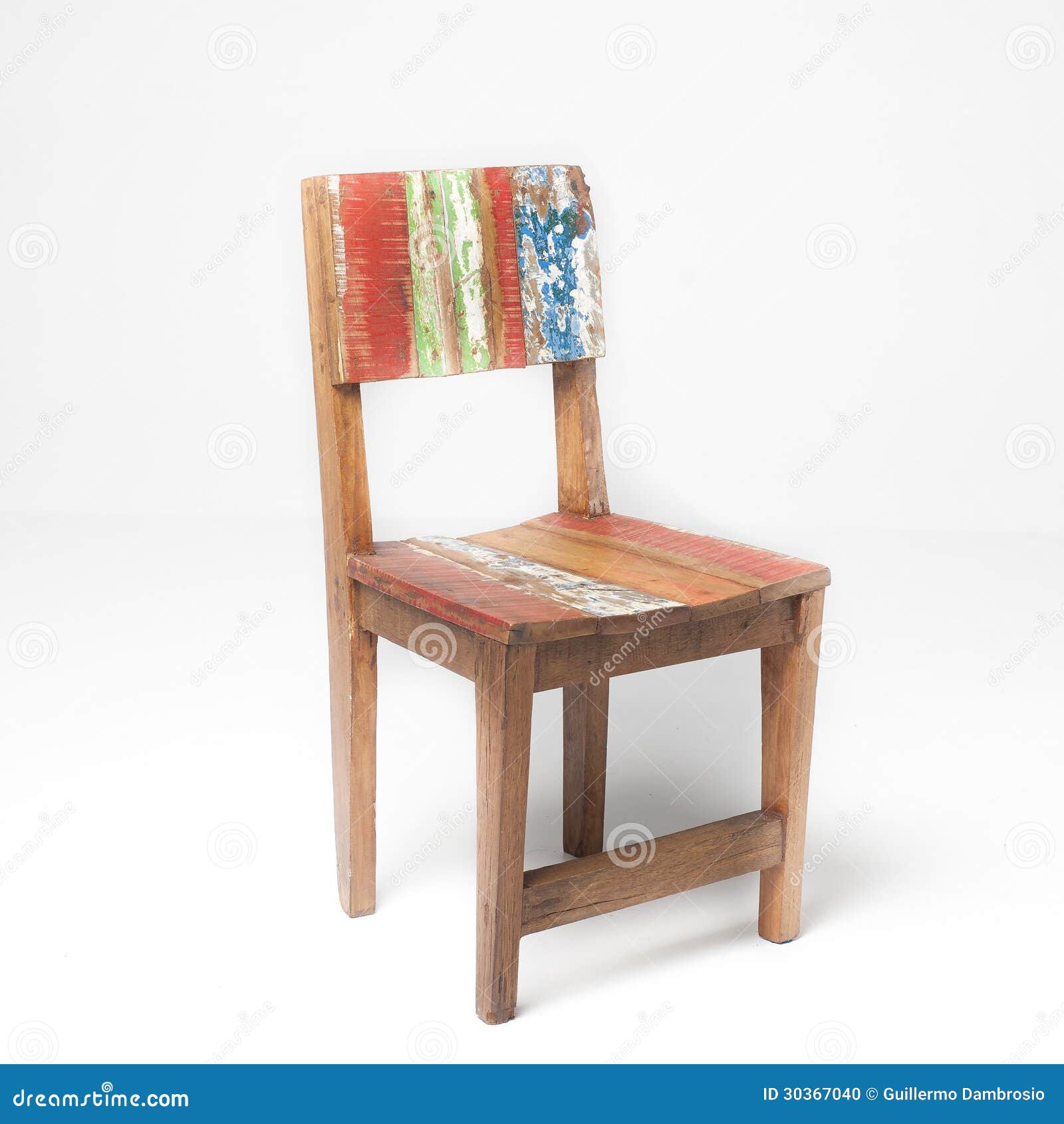 Hand Painted Teak chair stock photo. Image of structure 30367040