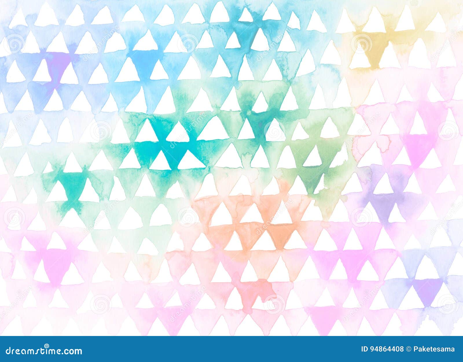 Hand Painted Watercolor Background Stock Illustration