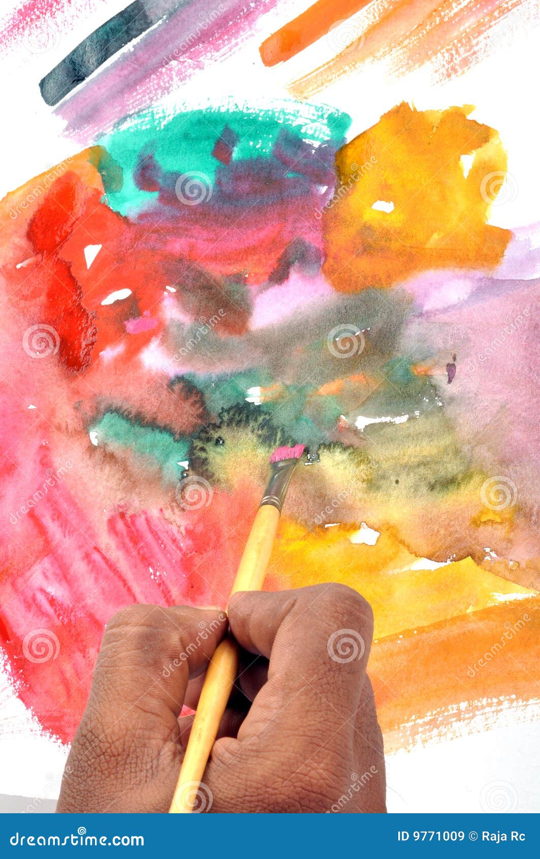 Hand painting stock image. Image of paper, long, people 9771009