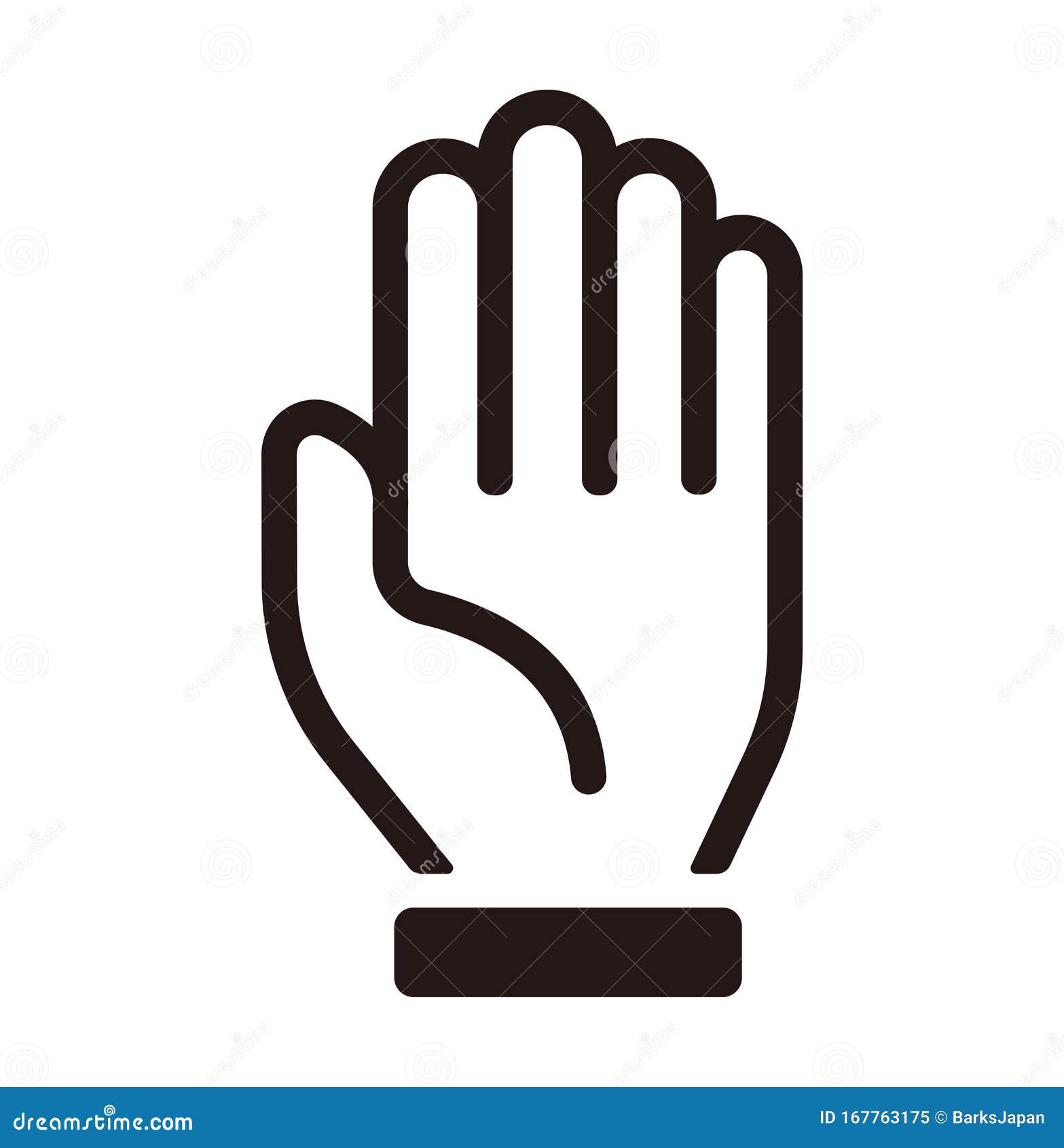 hand, palm, raise hand, stop icon 