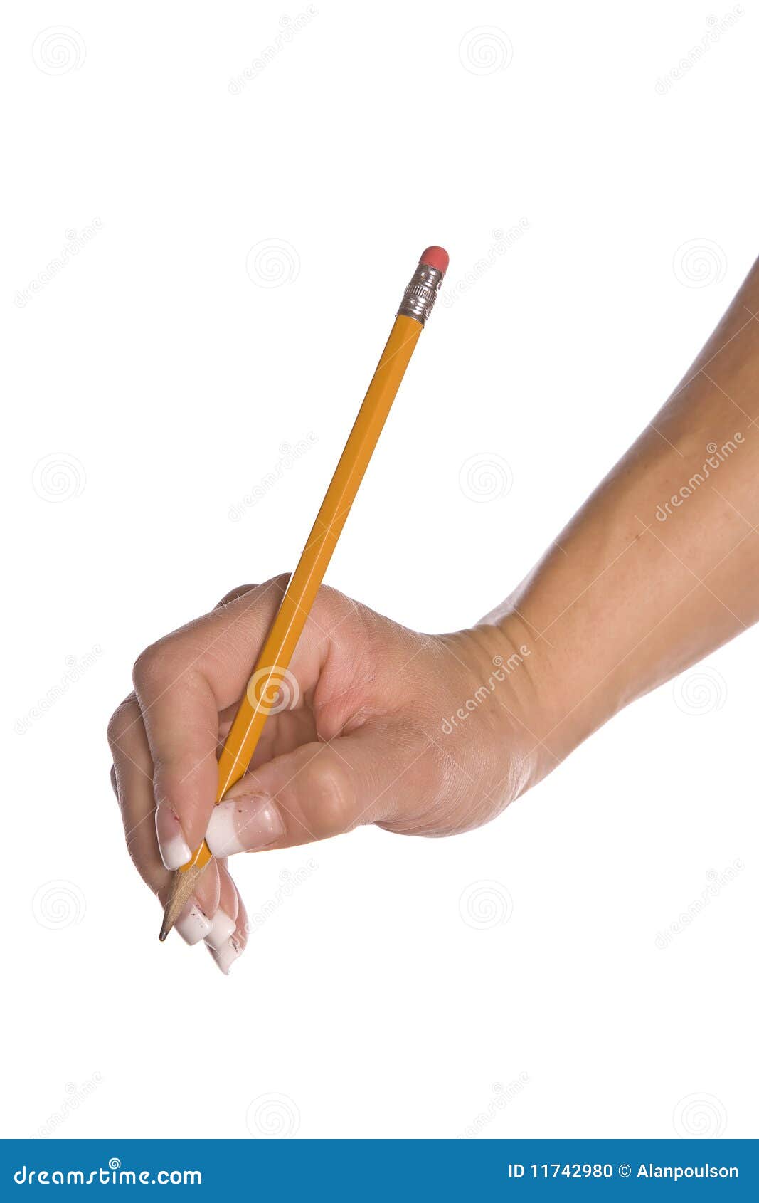 Hand With Pencil Stock Photo - Image: 11742980