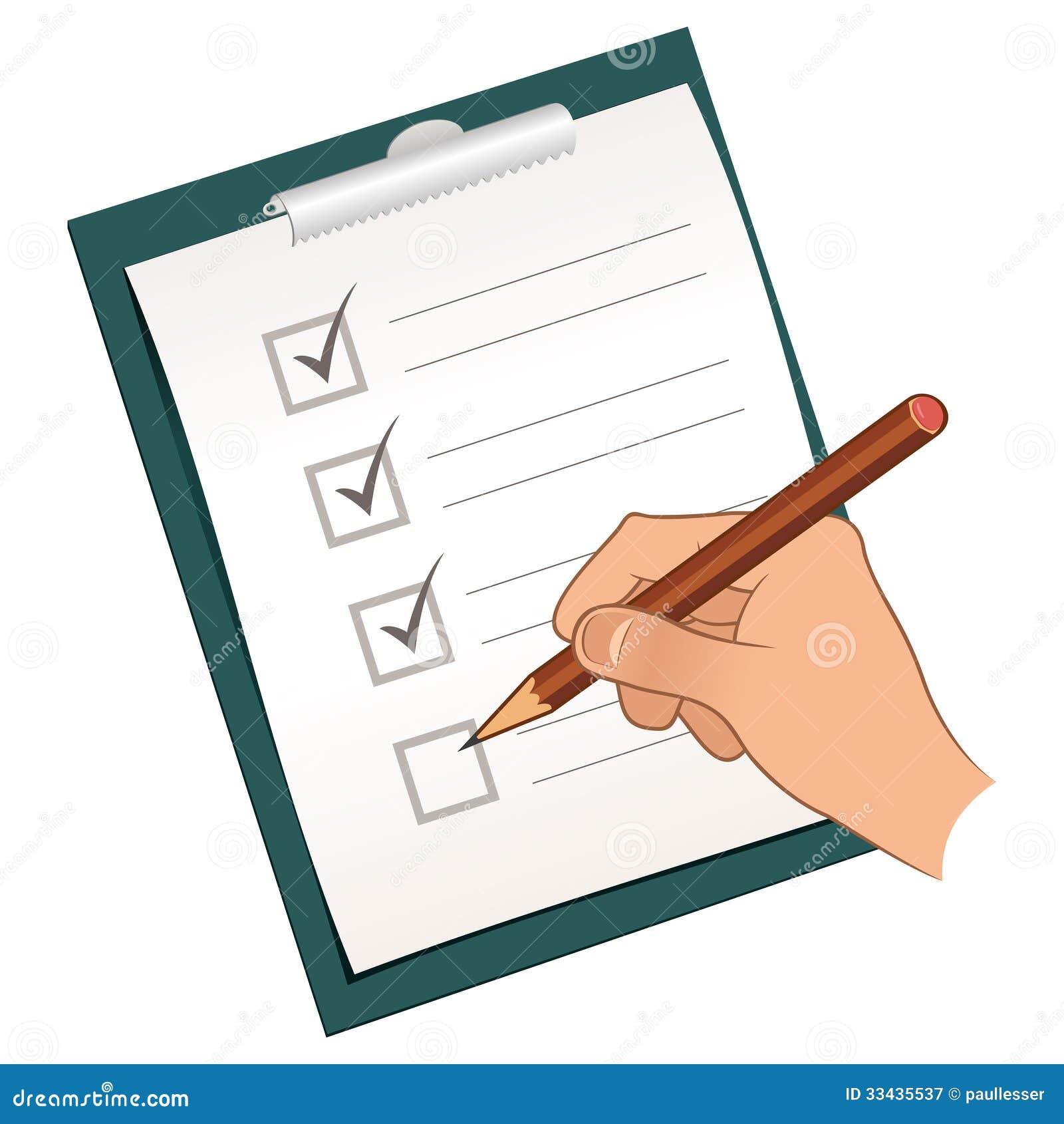Man With Pencil And Marking In The Calendar Vector Illustration Man With Pencil And Marking In The Calendar Vector Illustration