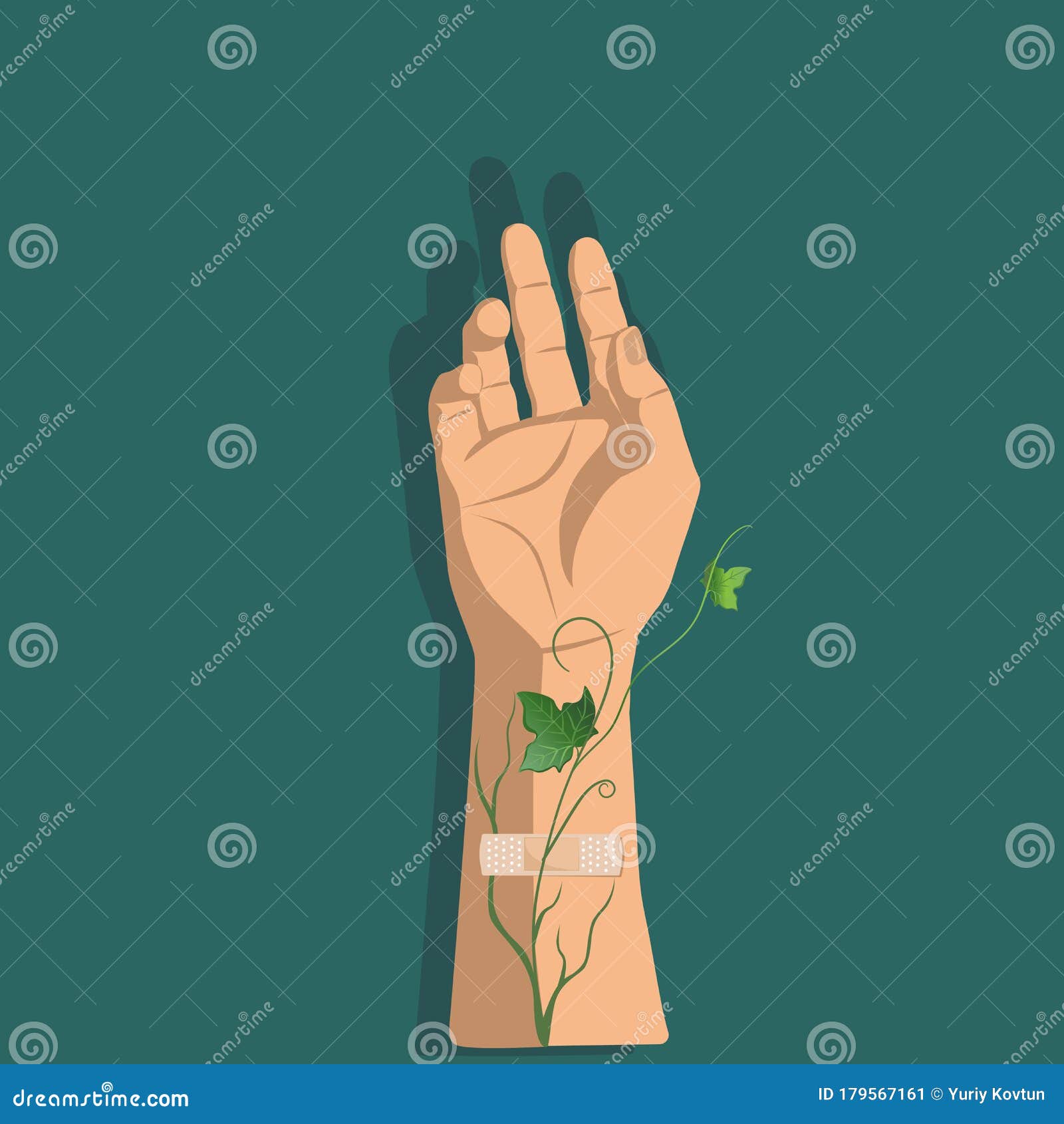 Veins Of The Arm Cartoon Vector 52825587