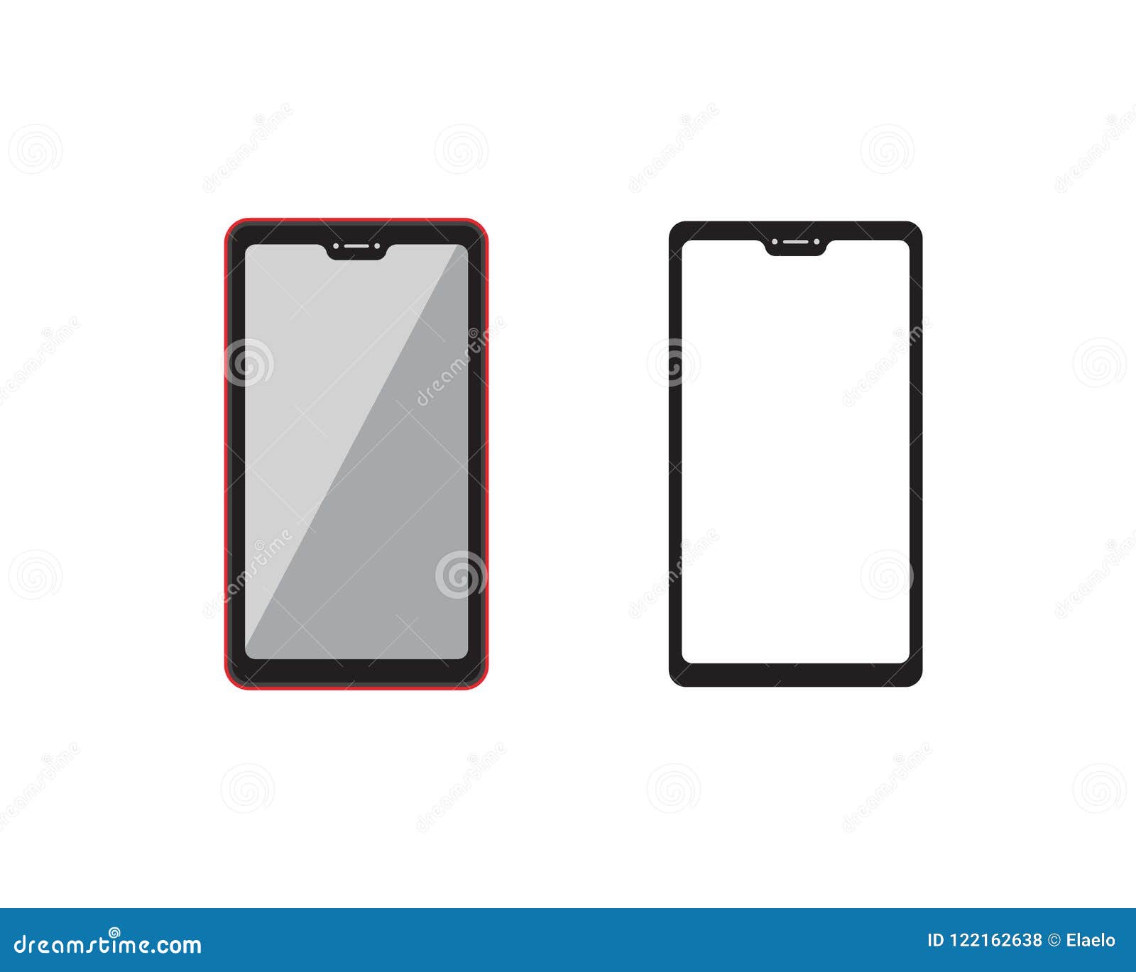 Hand Phone Icon Template Vector Stock Vector Illustration Of Iphone Display