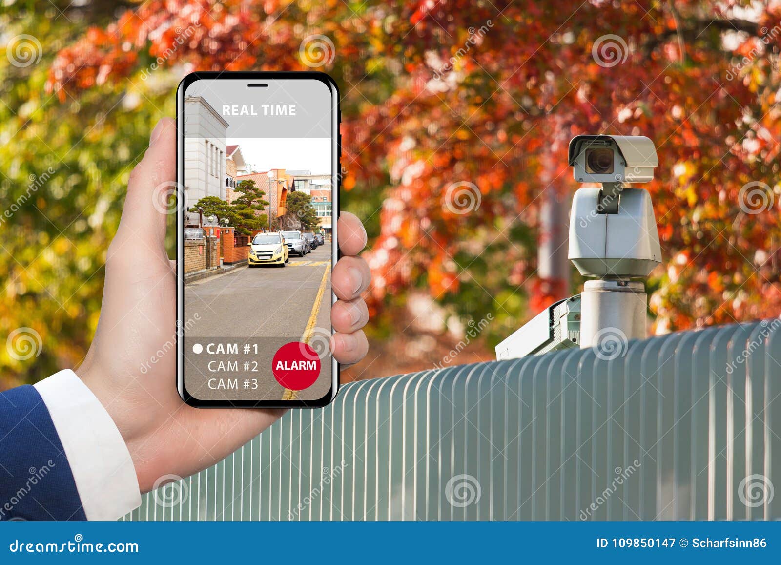 Remote Control Surveillance Camera Stock Image - Image of complex