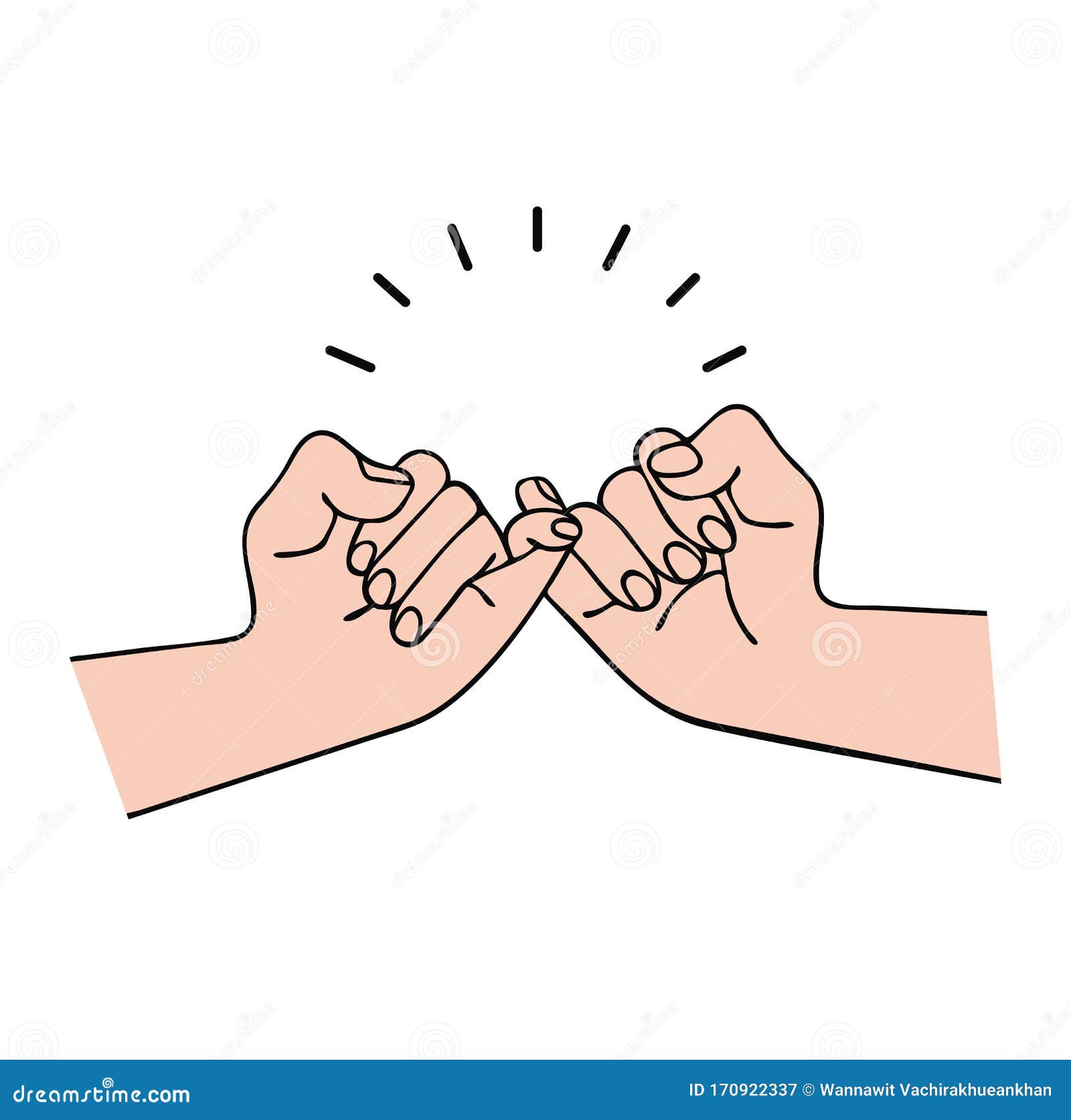 Download Hand Pinky Promise Vector Concept Stock Vector ...