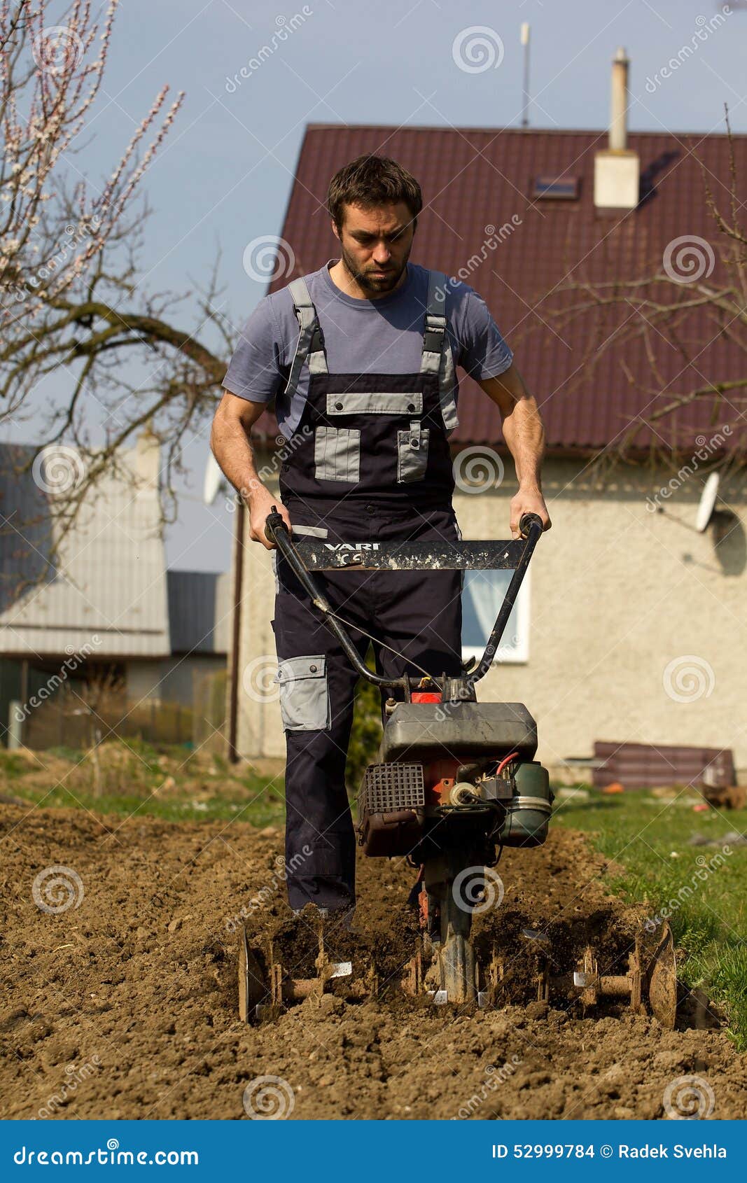 Hand plowing. stock photo. Image of instrument, rotator 52999784