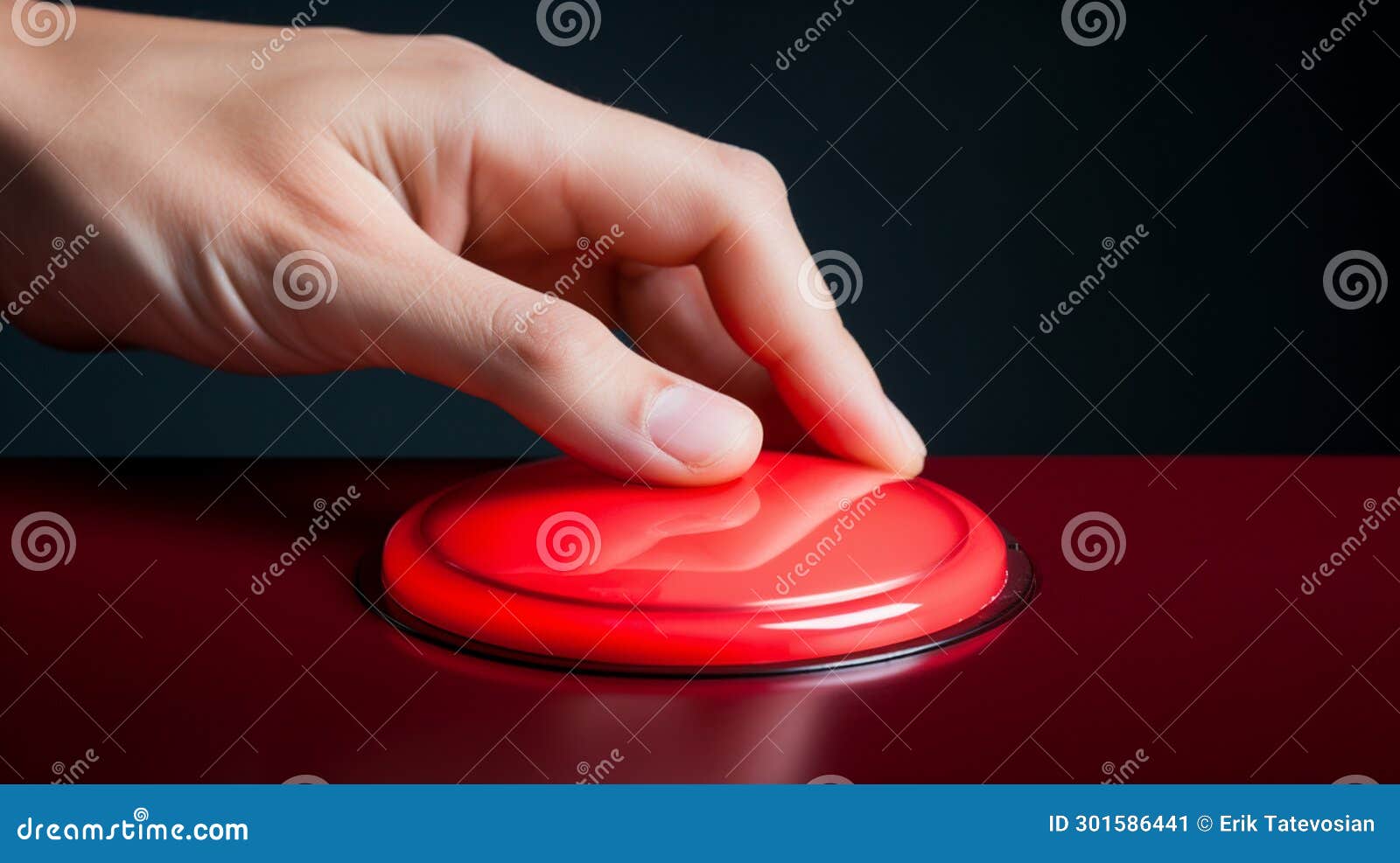 Finger presses the big red button Stock Video Footage by ©MarySerr  #381711654