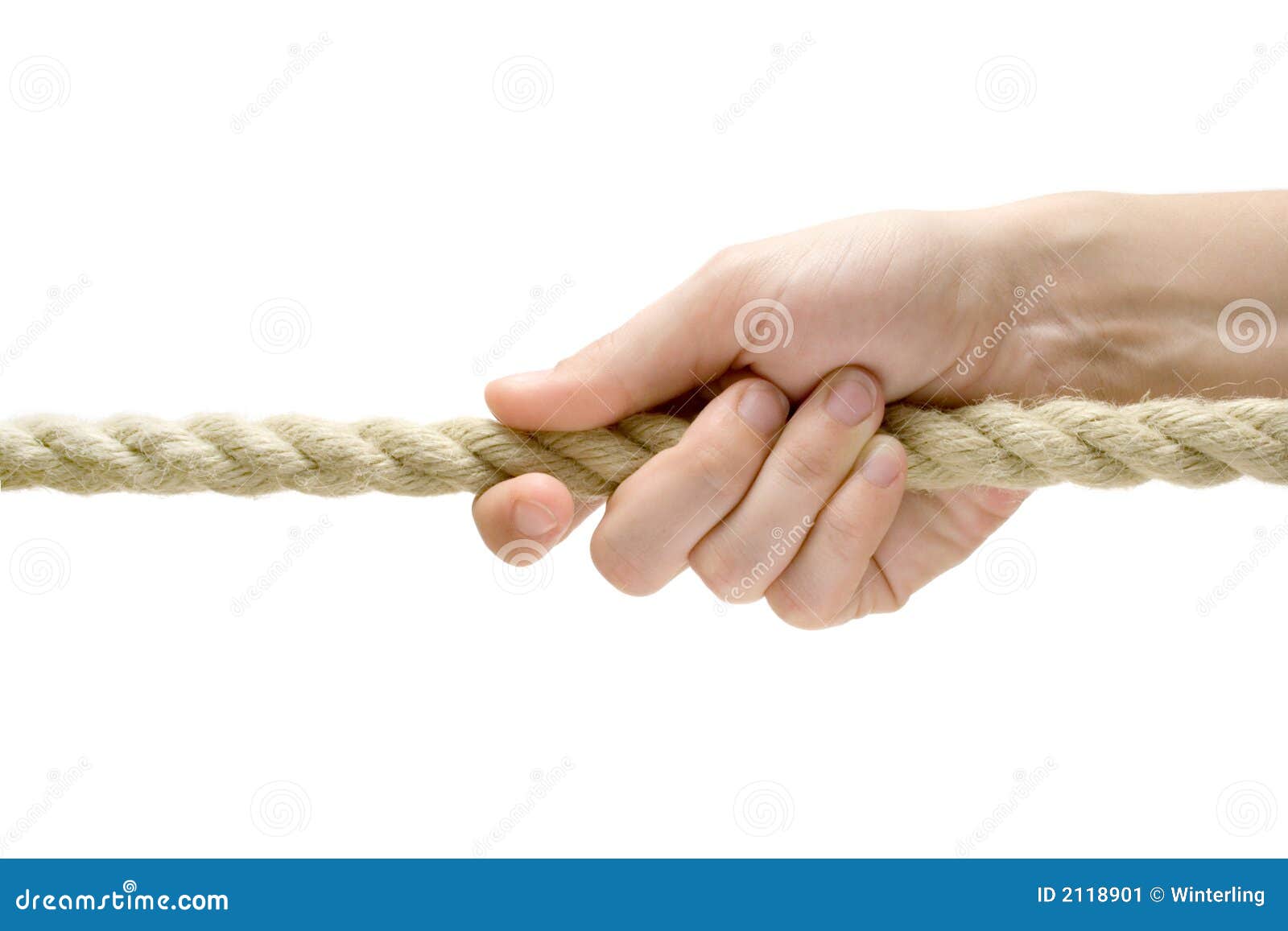 Hand Pulling Rope stock image. Image of endurance, achievement - 2118901