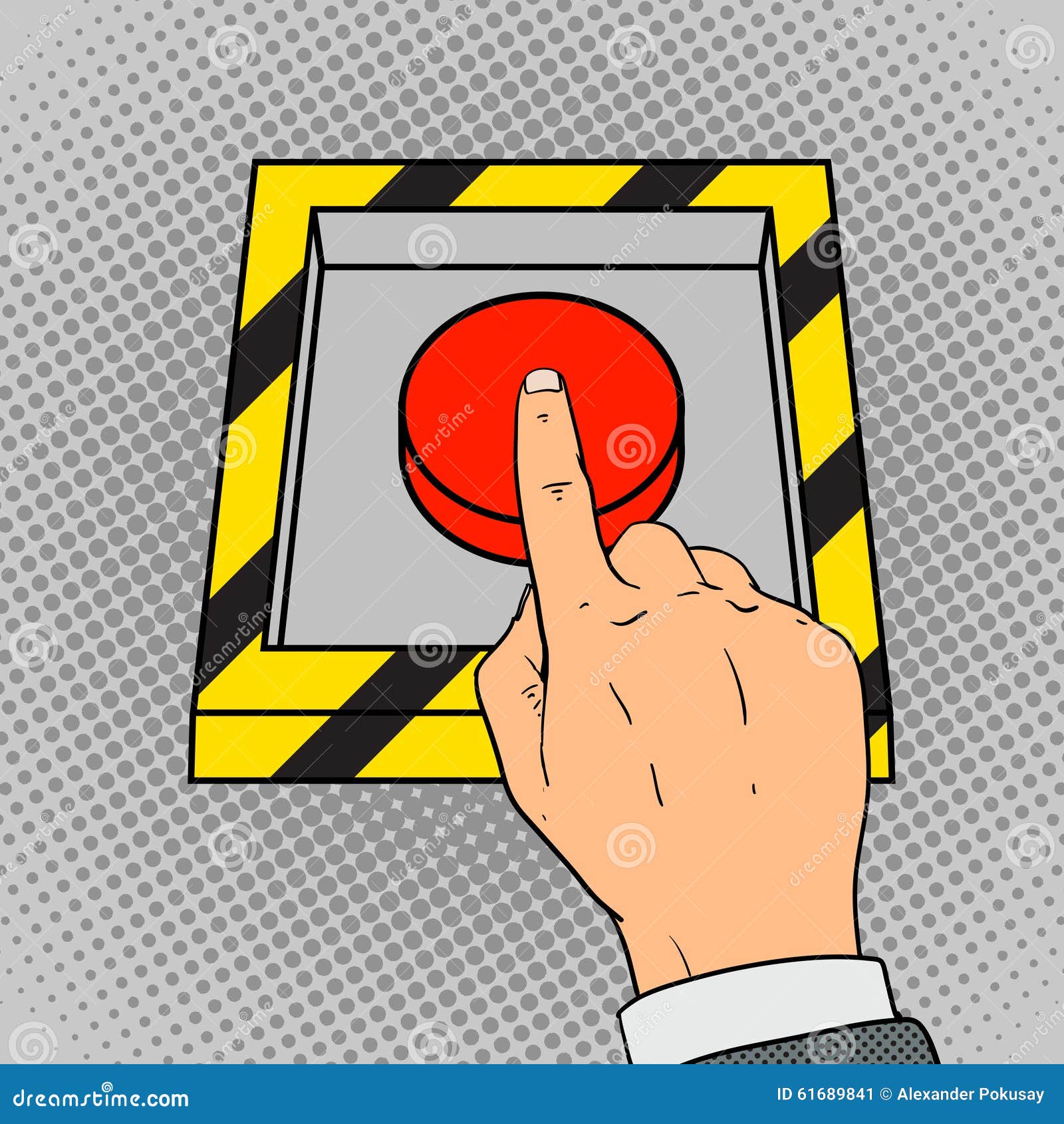 Hand Push the Red Button Pop Art Vector Stock Vector - Illustration of cartoon, accident: 61689841 Hand Push the Red Button Pop Art Vector Stock Vector - Illustration of cartoon, accident: 61689841