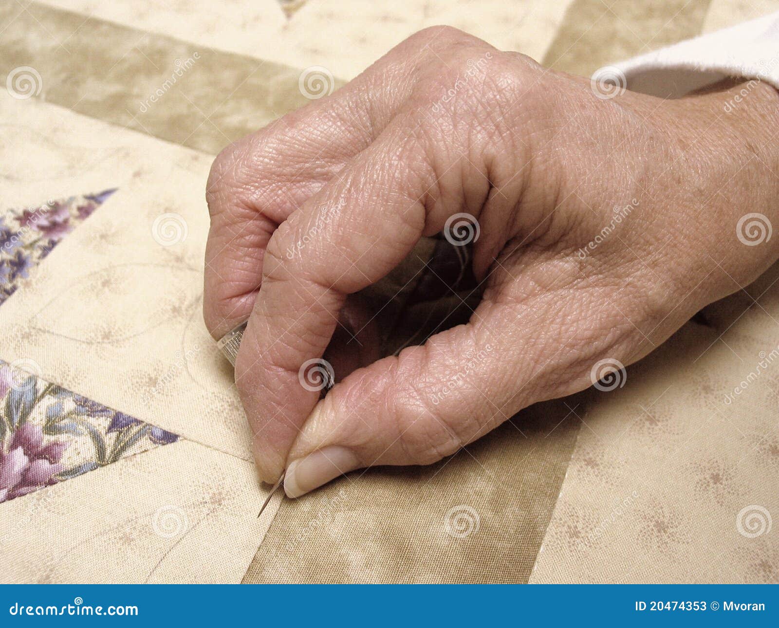 Hand Quilting stock image. Image of quilt, quilting, hand 20474353