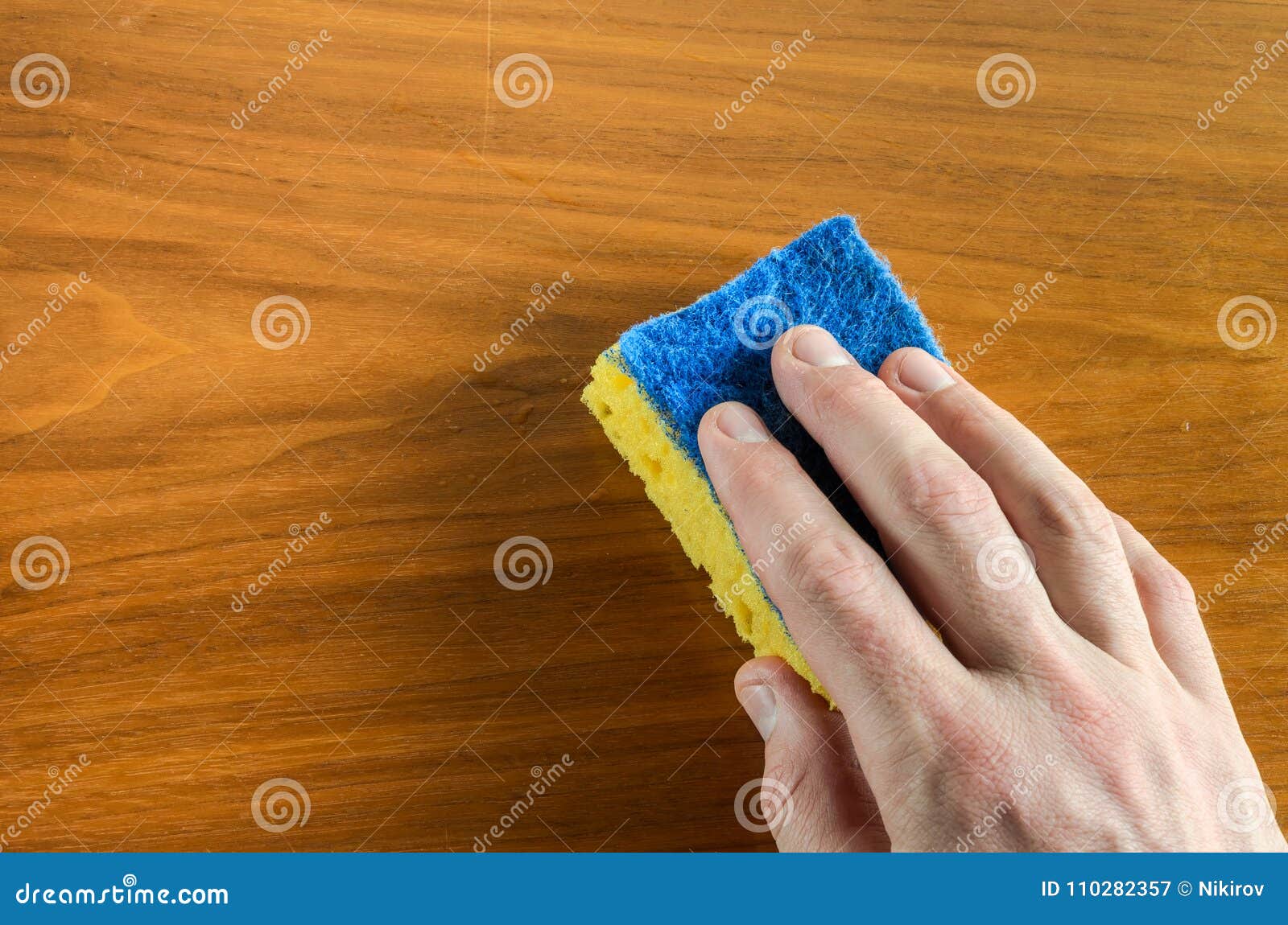 Hand with a Rag Wipes the Table, Doing Cleaning Stock Image Image of