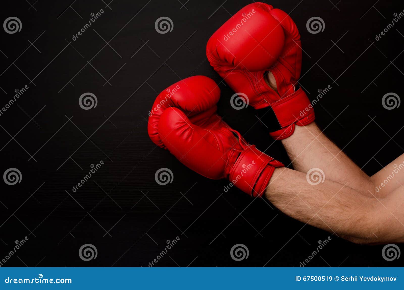 Red Corner VS Black Corner Boxing Fight Set Gloves and Headgear 