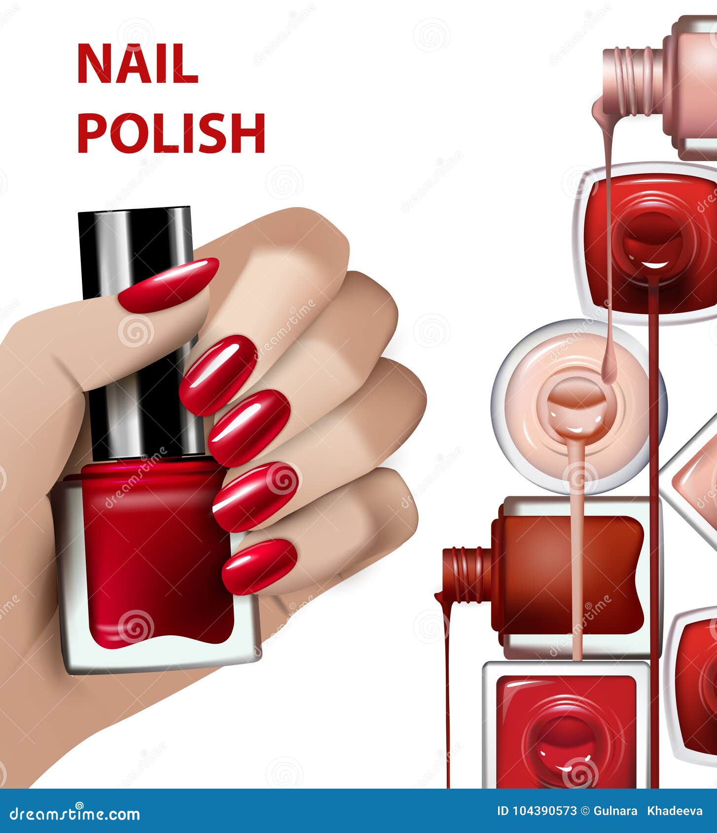 Nail Polish Hand Stock Vector Illustration and Royalty Free Nail Polish  Hand Clipart