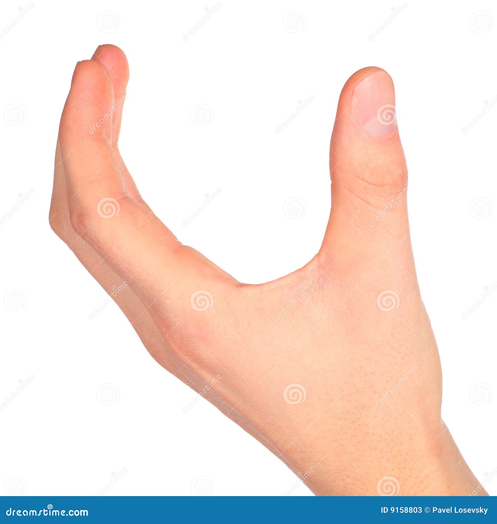 hand represent letter u
