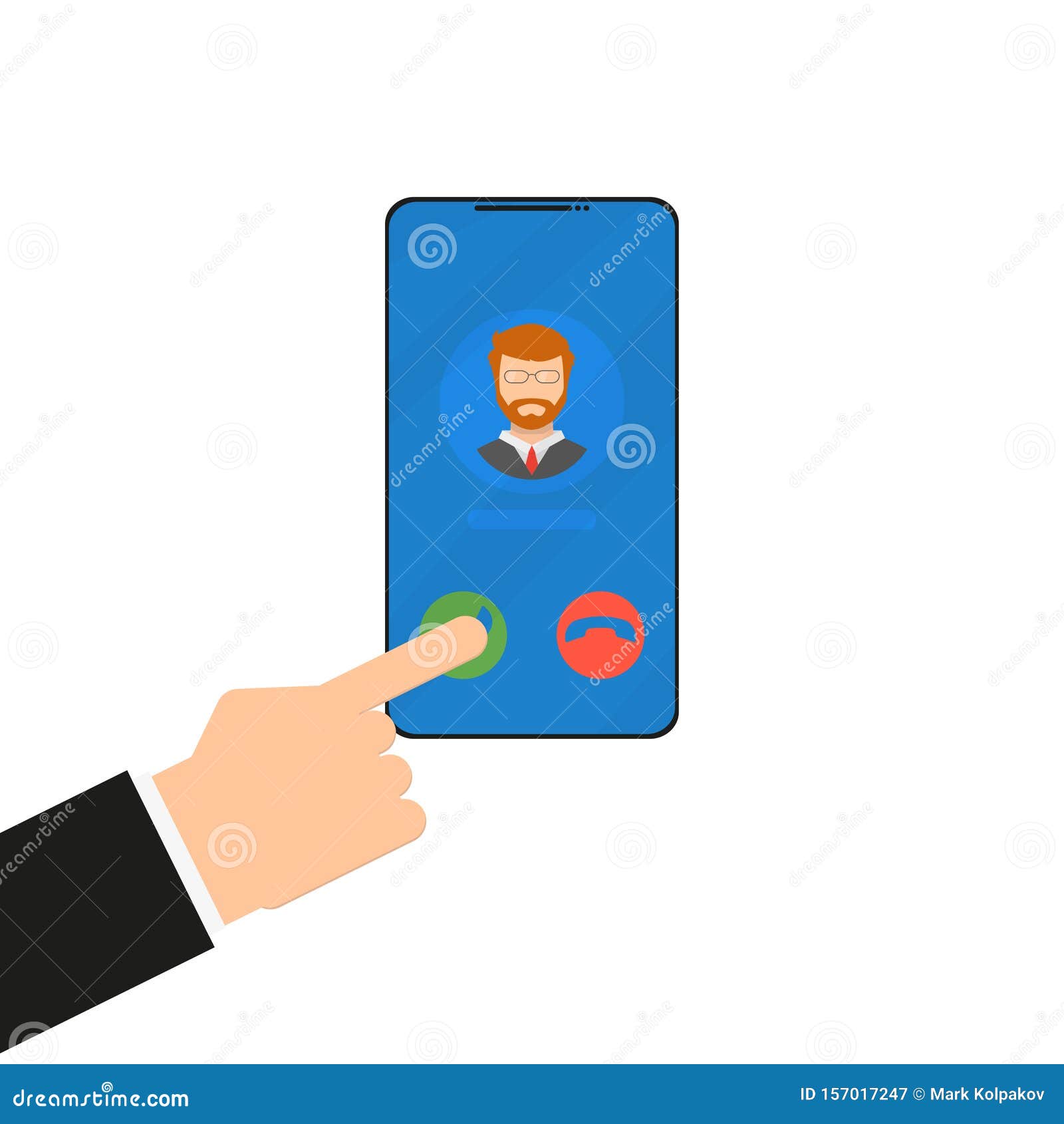 Ringing Phone Cartoon Icon | CartoonDealer.com #79752837