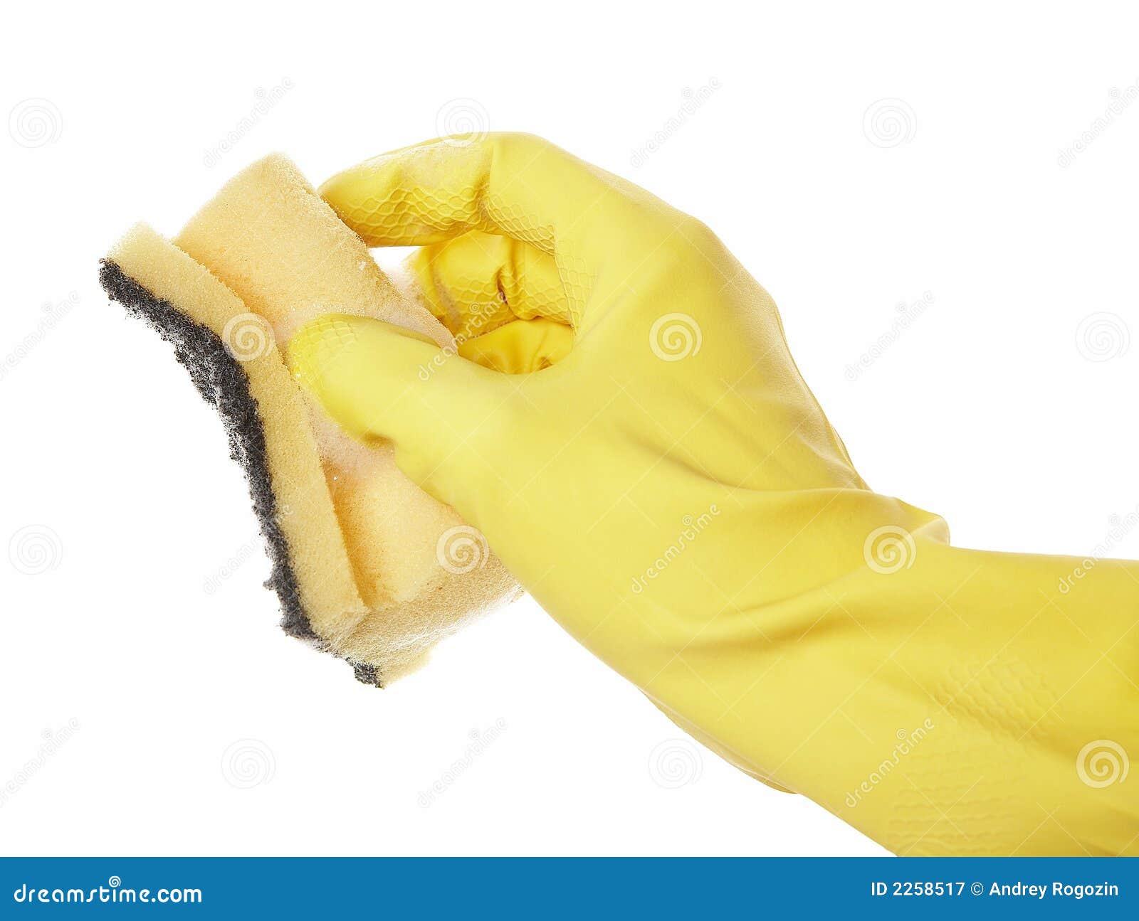 Hand in rubber glove 04 stock image. Image of house, household 2258517