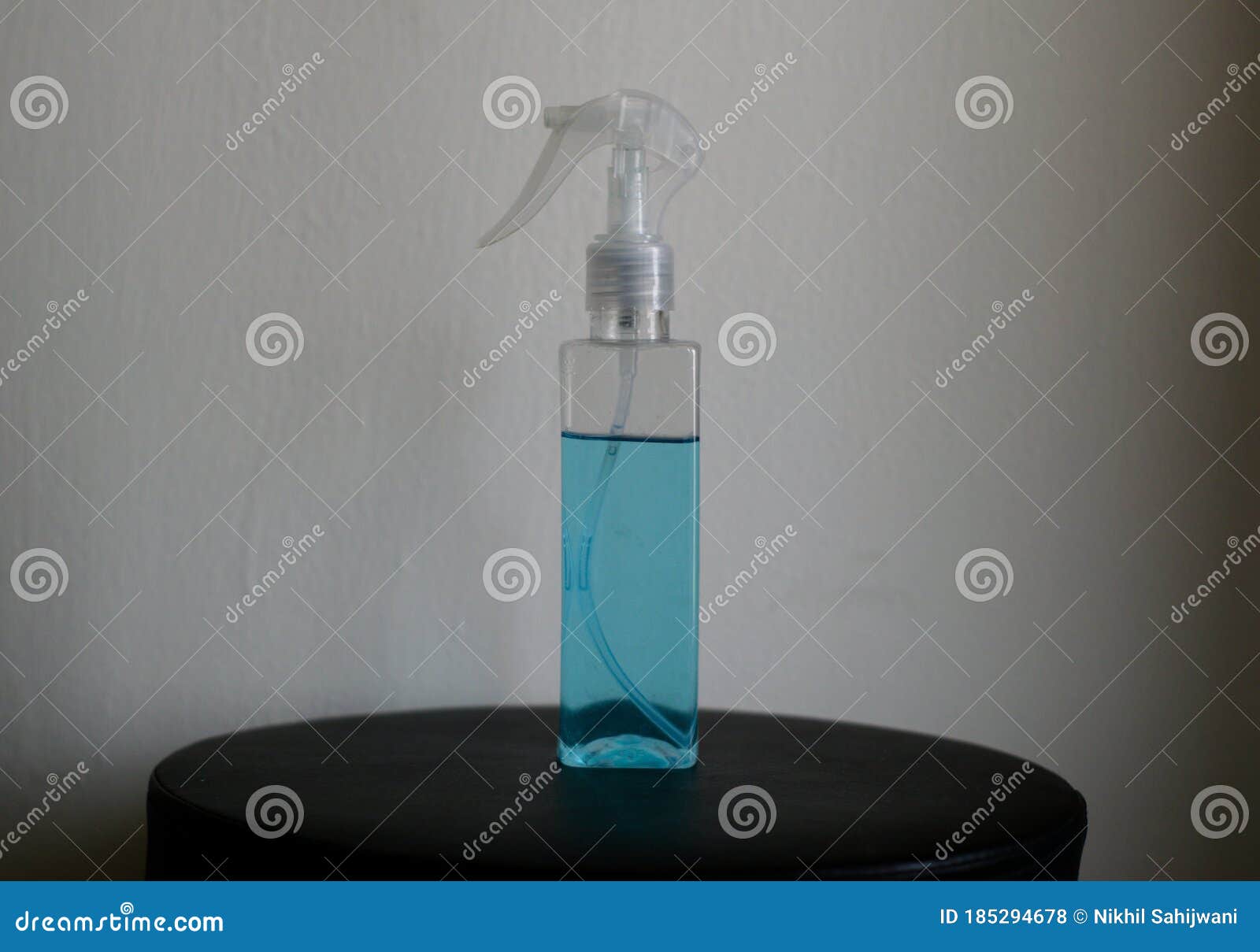 Hand Sanitizer in a Spray Bottle Stock Photo Image of disinfection