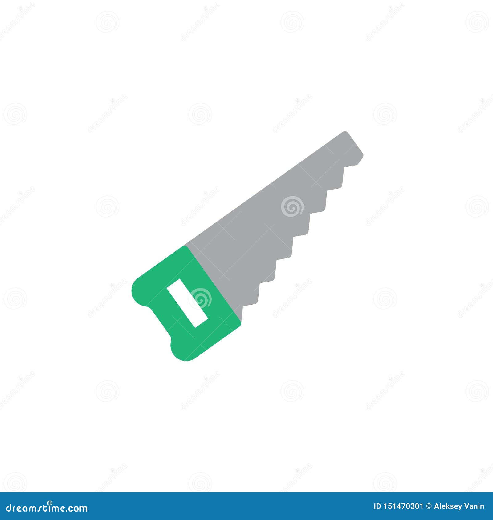 hand saw or handsaw flat icon