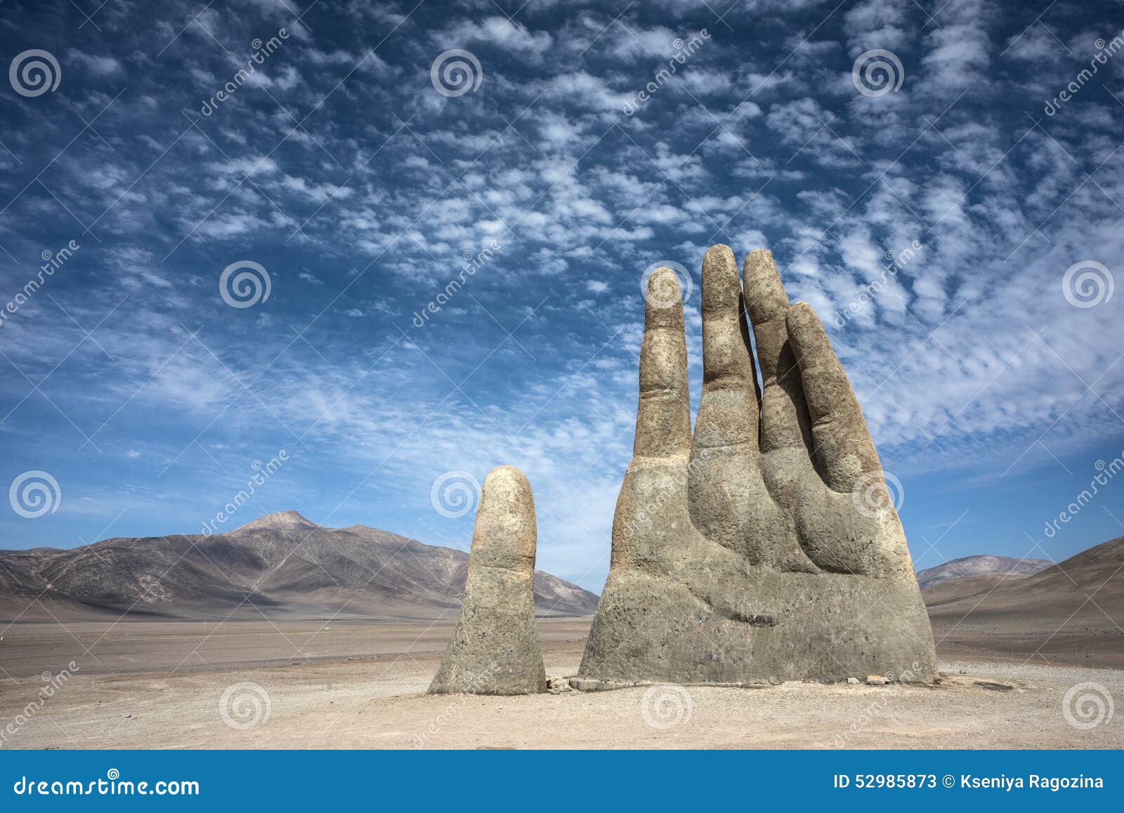 hand sculpture, the  of atacama desert