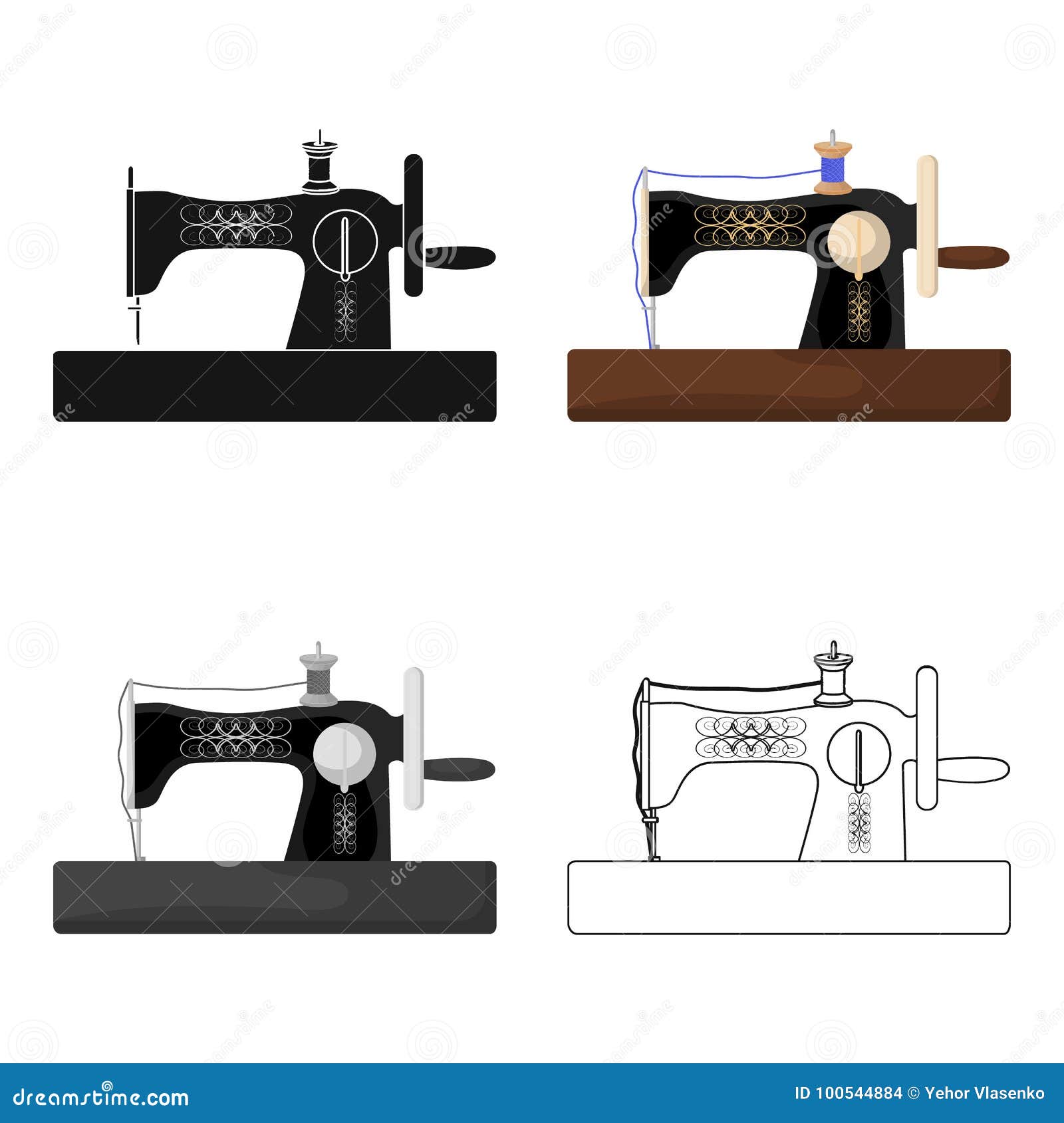 Fabric, scissors for cutting fabrics, hand sewing, dummy for clothes. Sewing  and equipment set collection icons in cartoon,flat style vector symbol  stock illustration web., Stock vector