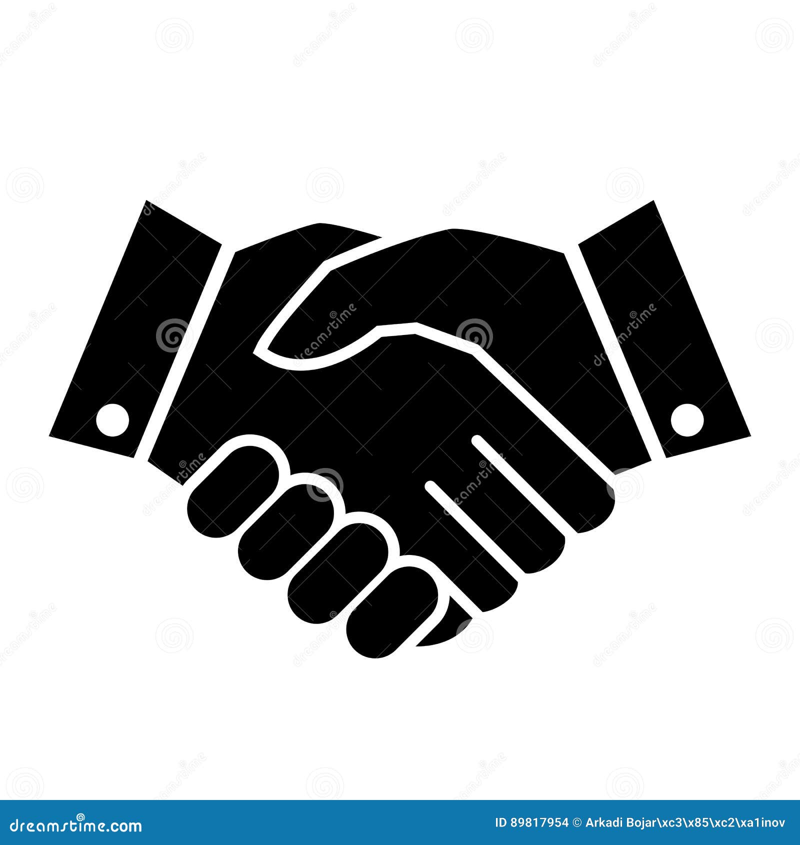 Premium Vector  Handshake vector flat icon. isolated hand shake