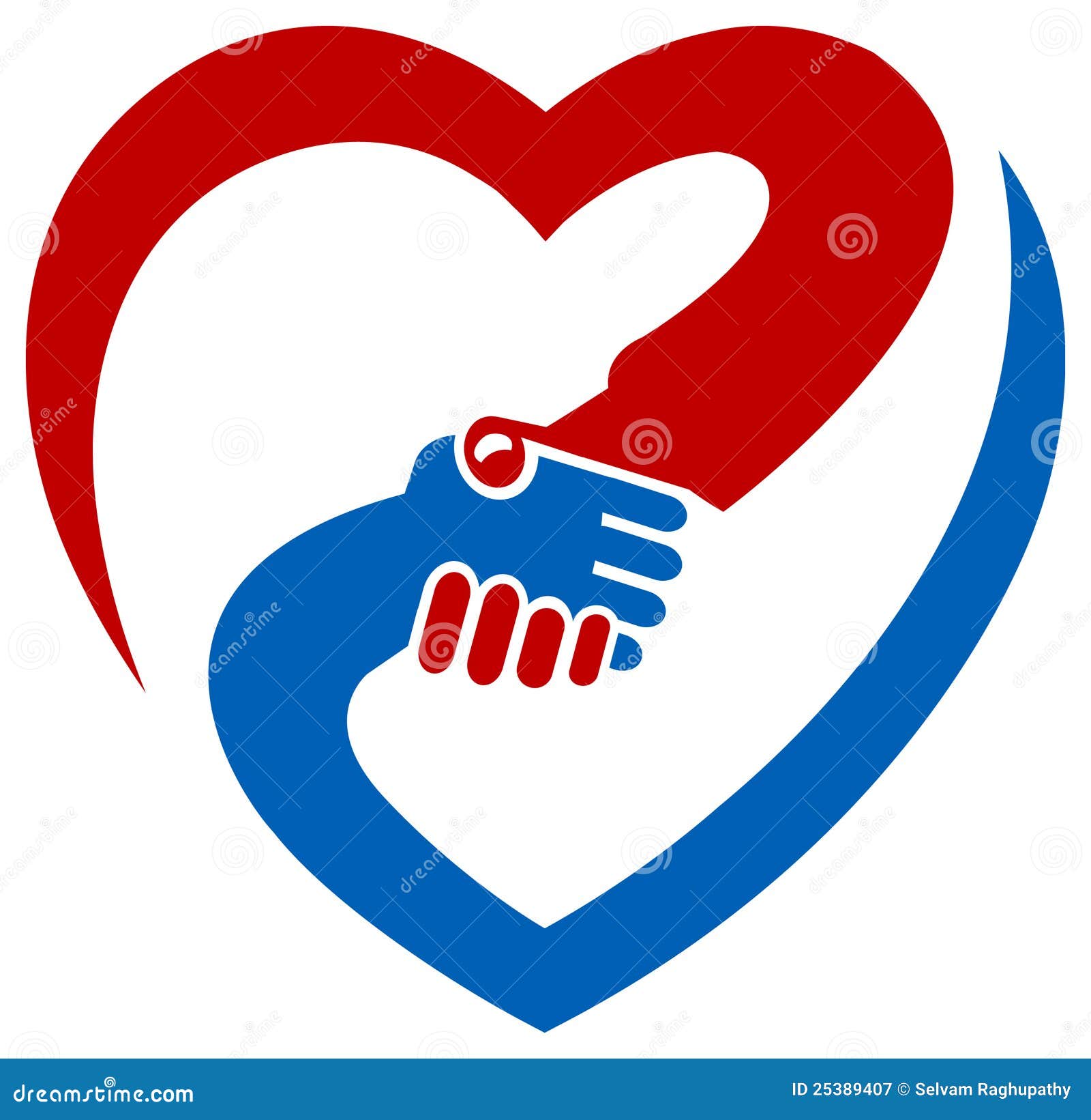 Hand Shake Logo Illustration Megapixl