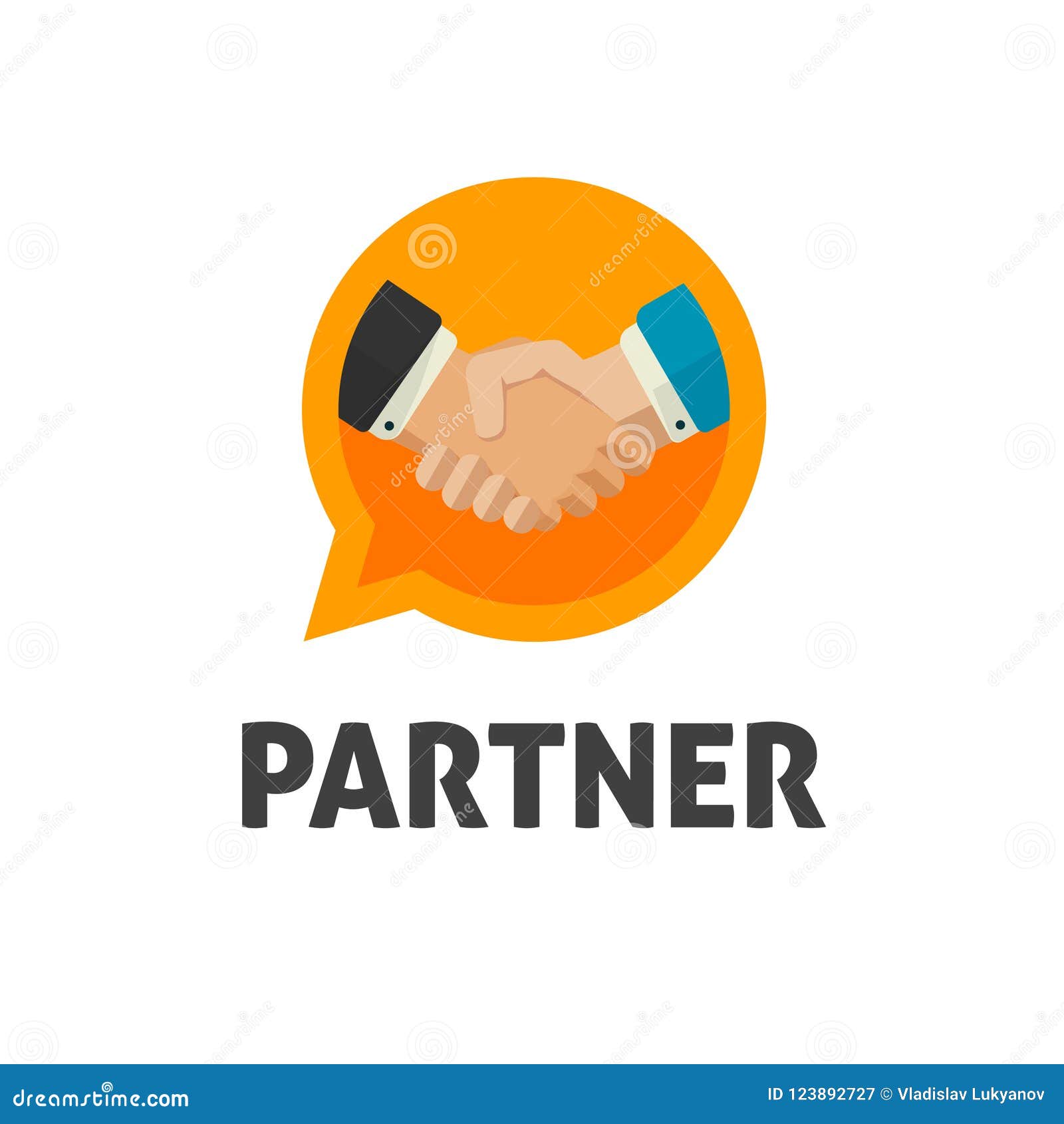 Handshake vector flat icon. isolated hand shake emoji illustration.