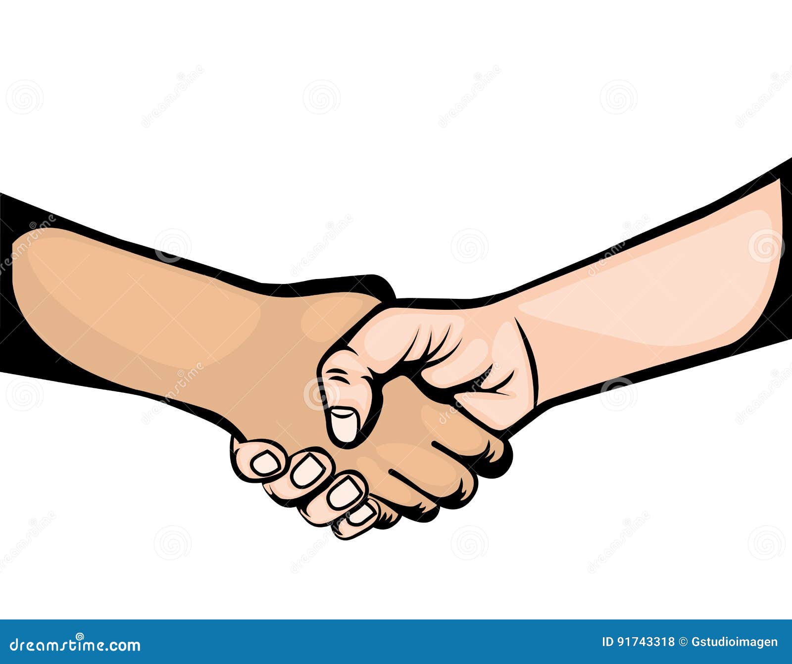 Hand shake symbol icon stock vector. Illustration of team - 91743318