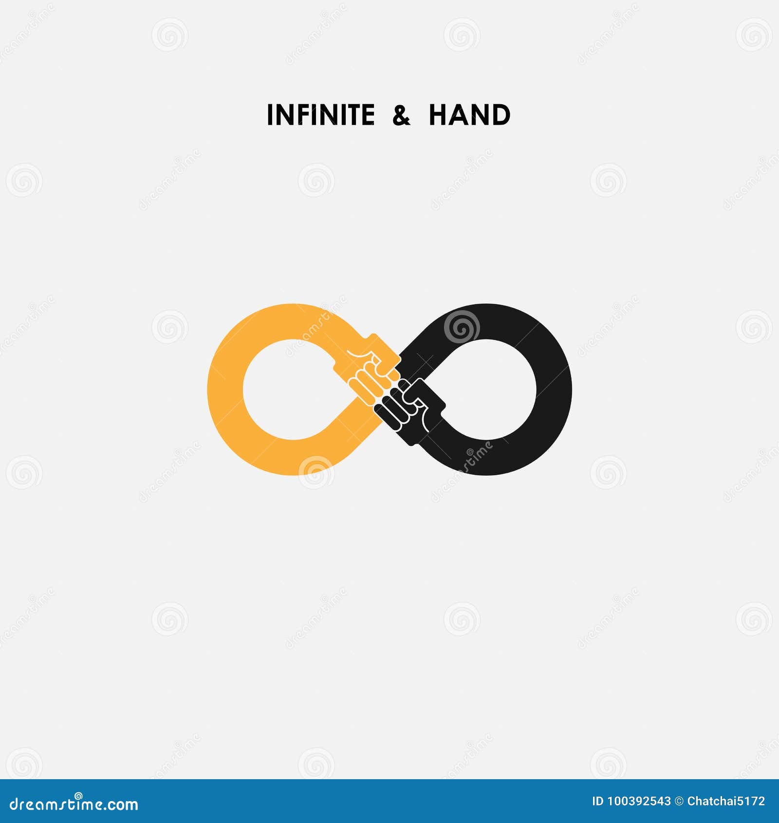 hand sign and infinite logo s .infinity and fist