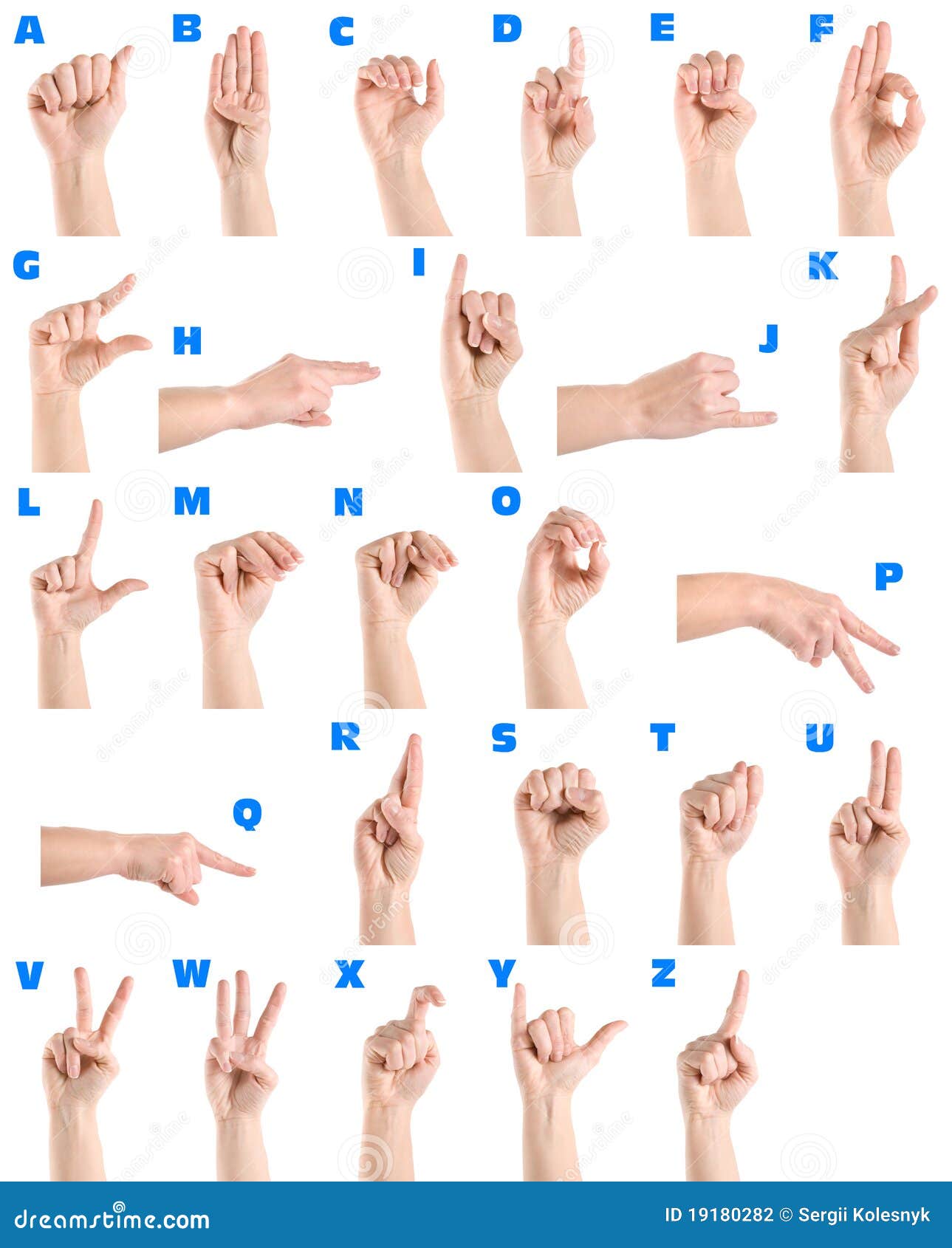 hand sign language alphabet