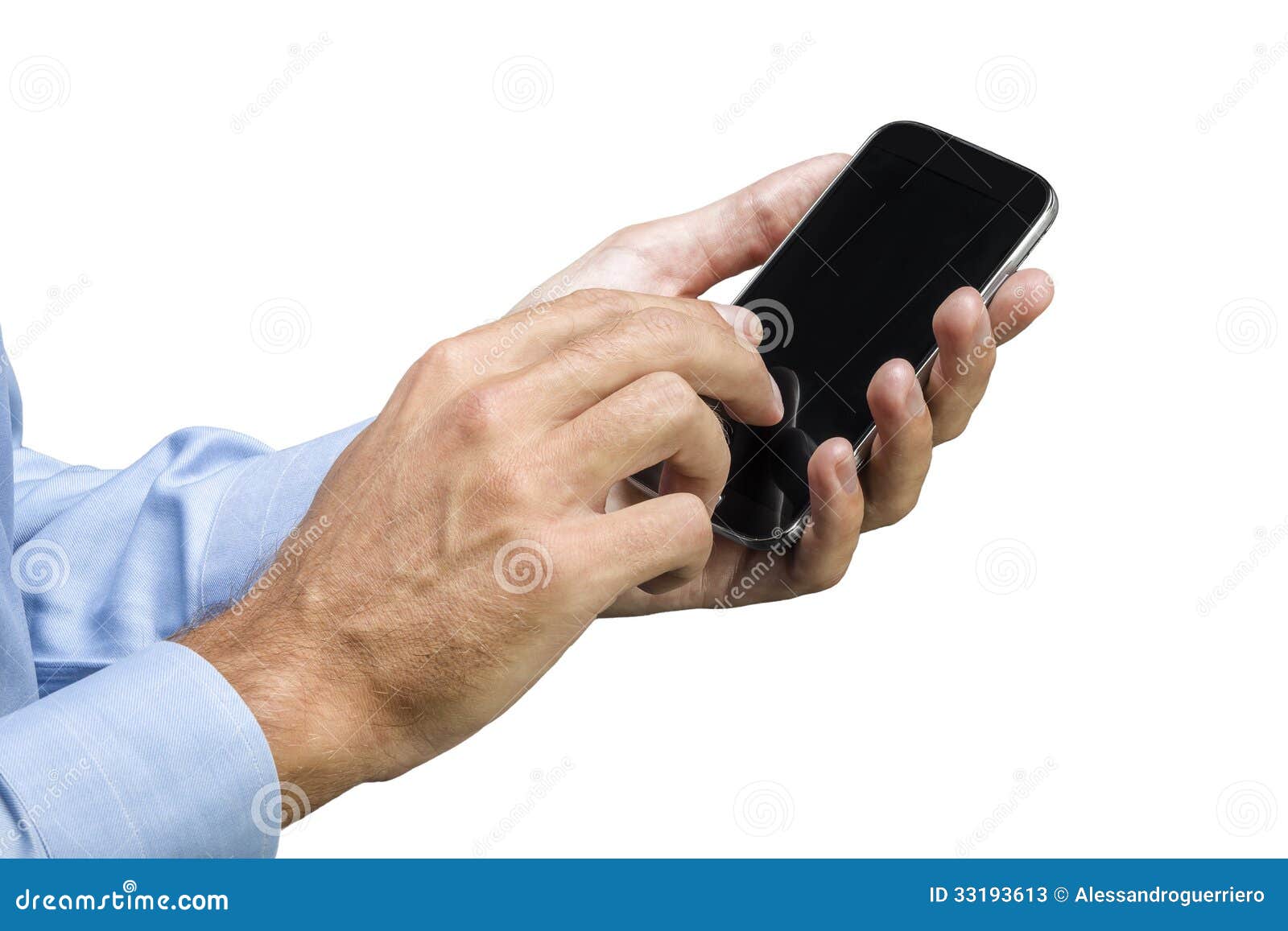 Hand on the smart phone stock image. Image of business - 33193613