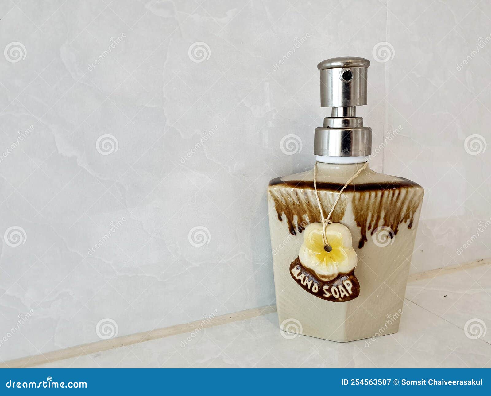 Hand soap in the bathroom stock image. Image of dispenser 254563507