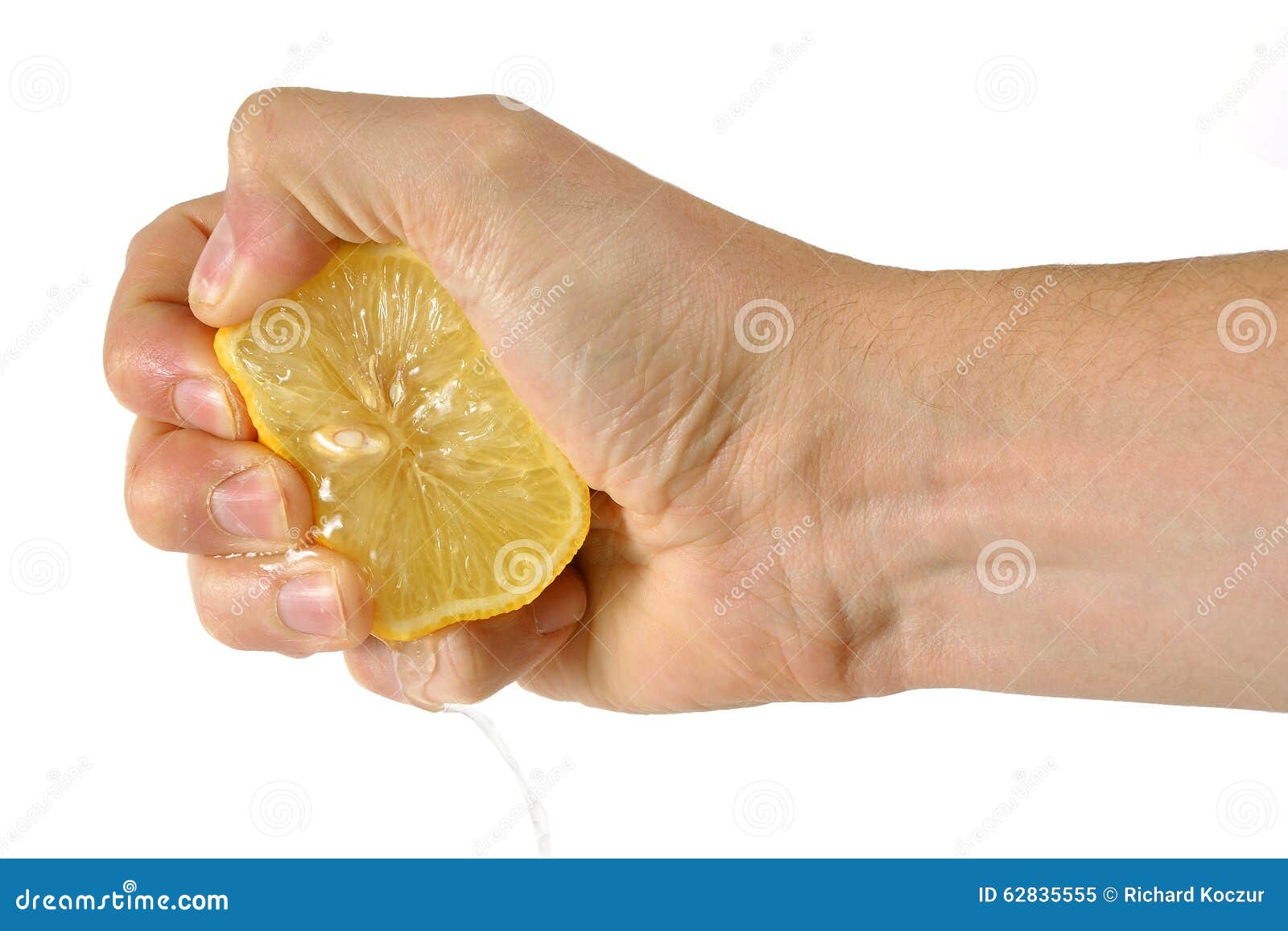 Hand squeezing a lemon stock image. Image of fresh, background 62835555