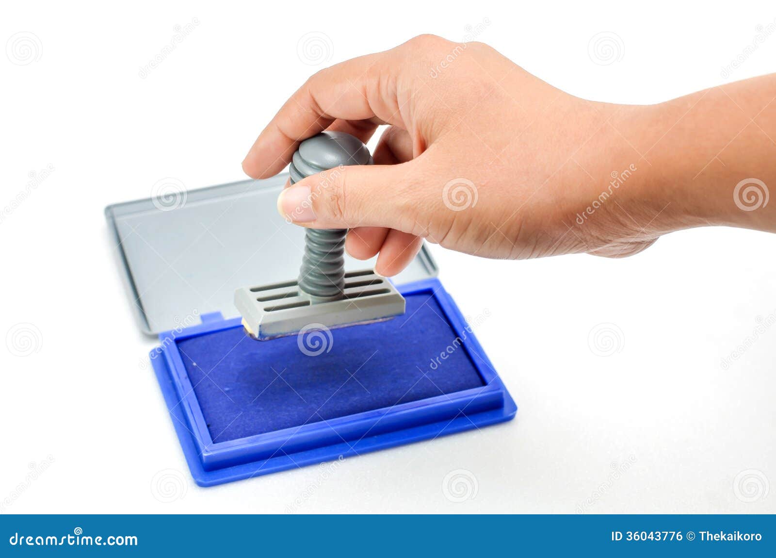 Hand stamping stock photo. Image of stamp, success, guarantee 36043776