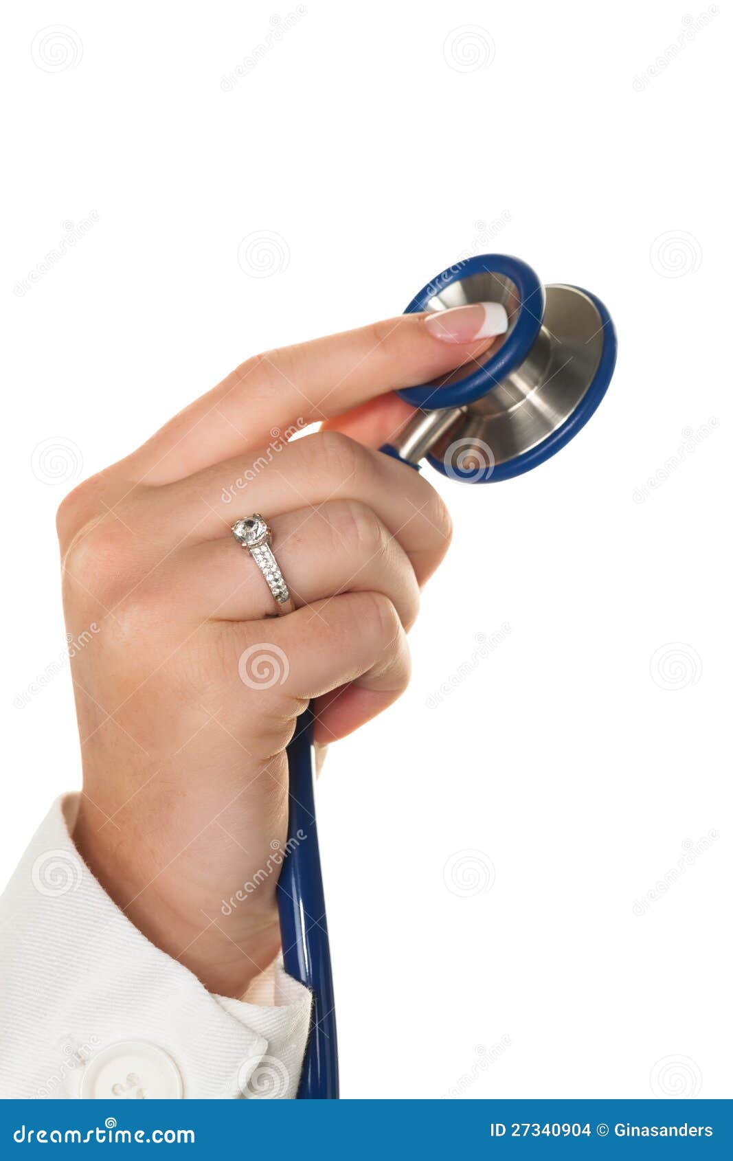 Hand with stethoscope stock photo. Image of anonymous 27340904