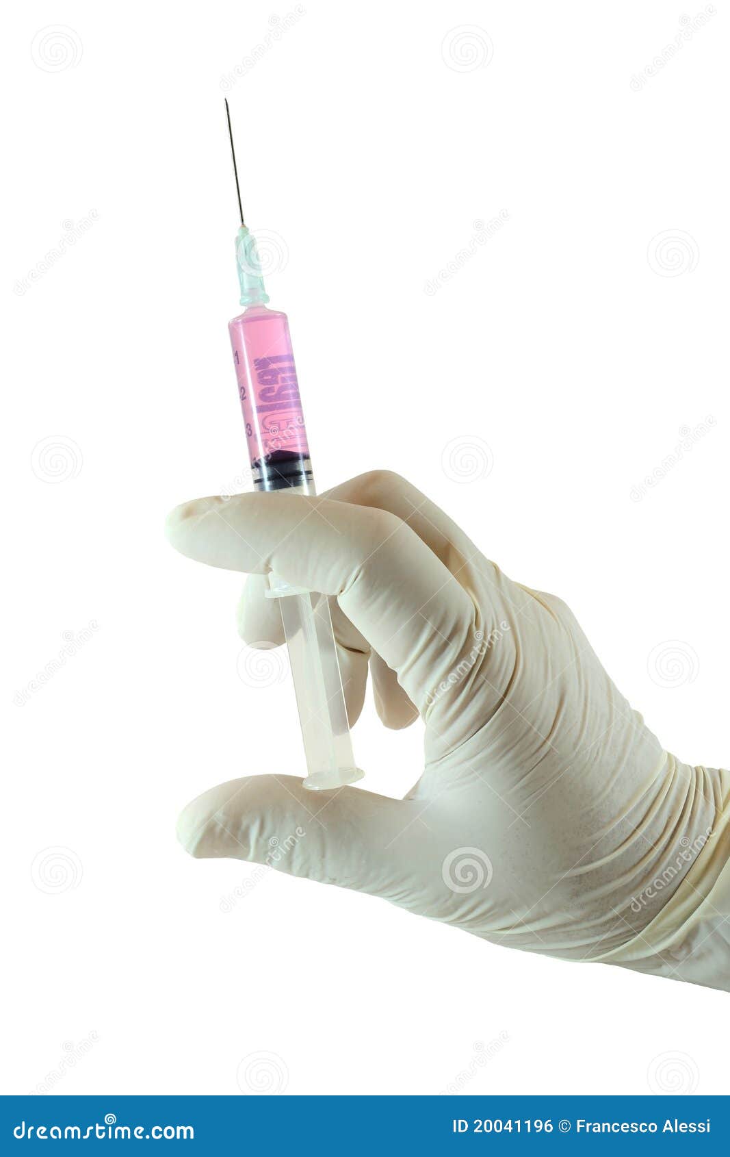hand with syringe