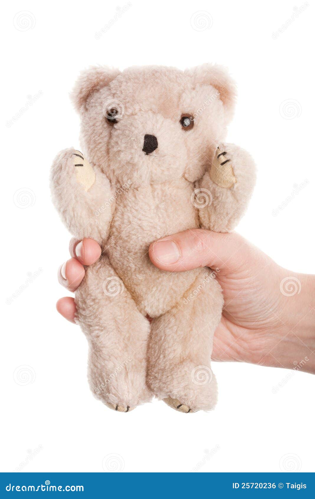 Hand and teddy bear stock photo. Image of child, hand 25720236