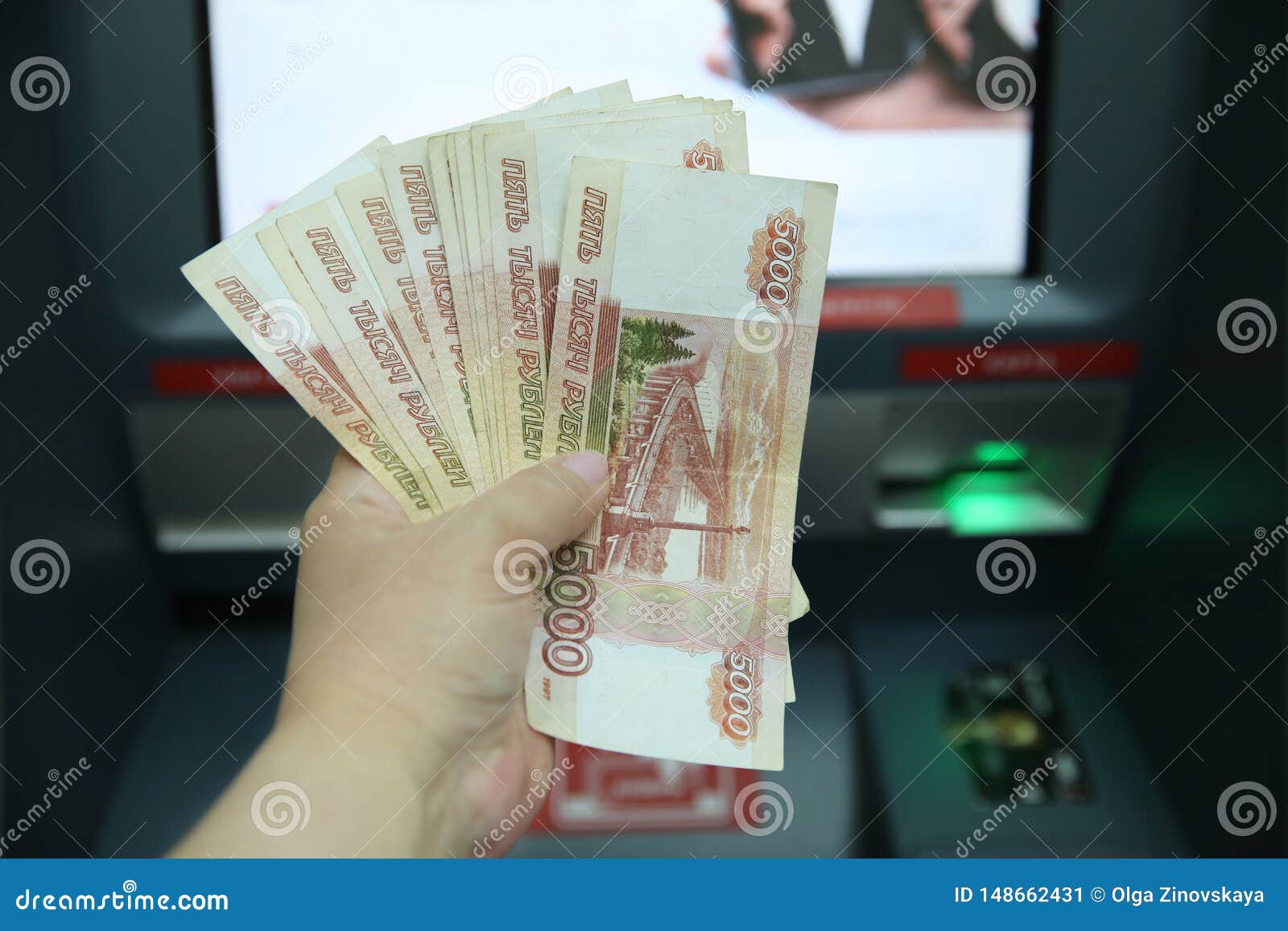 In The Hand Of 55 Thousand Rubles In Banknotes Of Five Thousand Rubles in-the-hand-of-55-thousand-rubles-in-banknotes-of-five-thousand-rubles