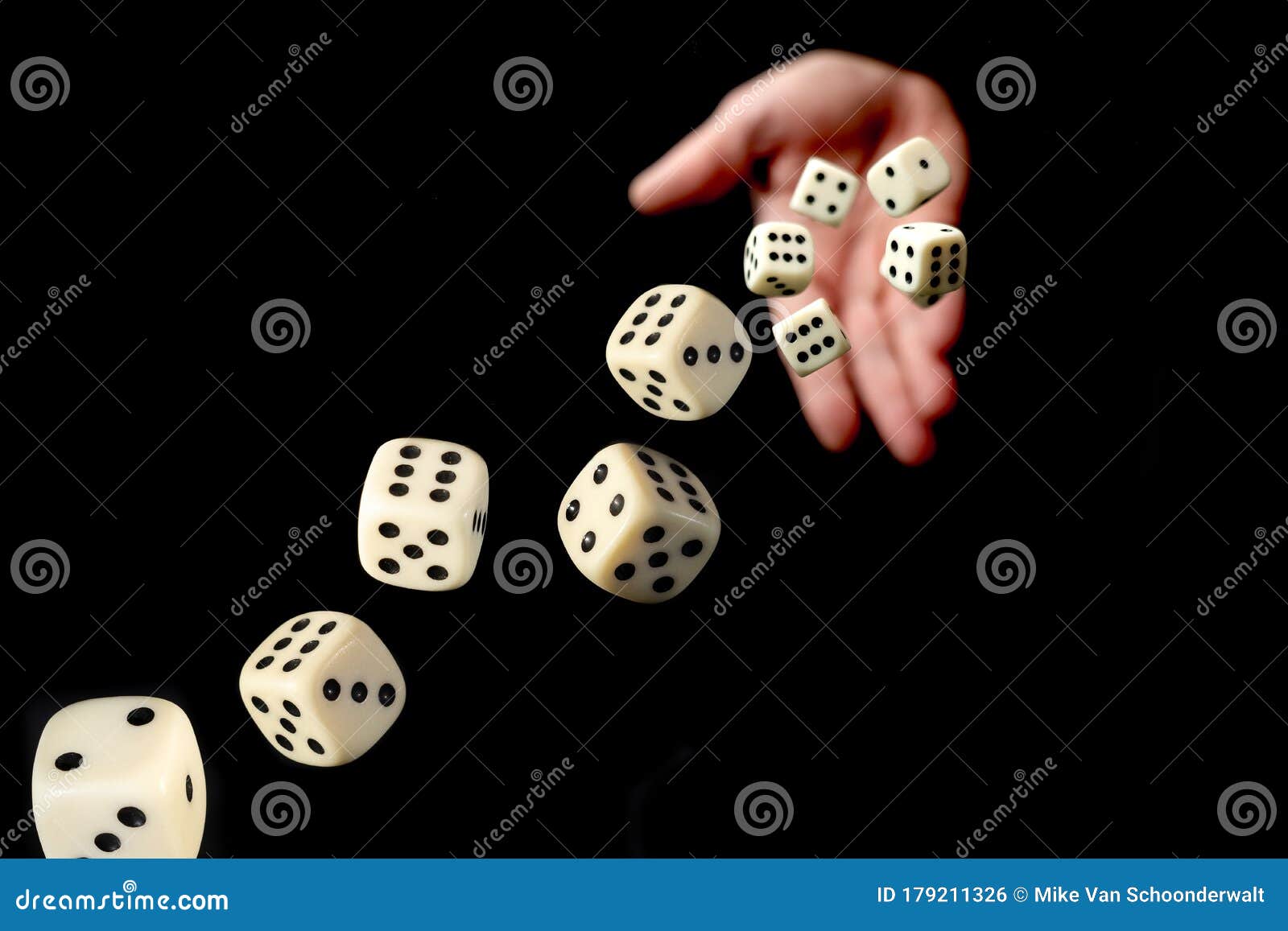 Hand Throwing Dice Towards Viewer Stock Photo - Image of lifestyle, enterta...