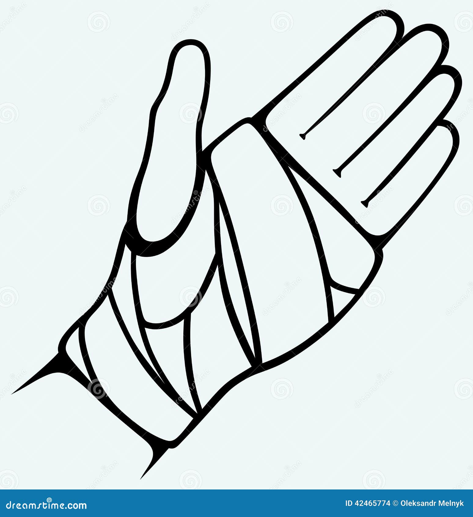 Hand tied elastic bandage stock vector. Illustration of drawing - 42465774