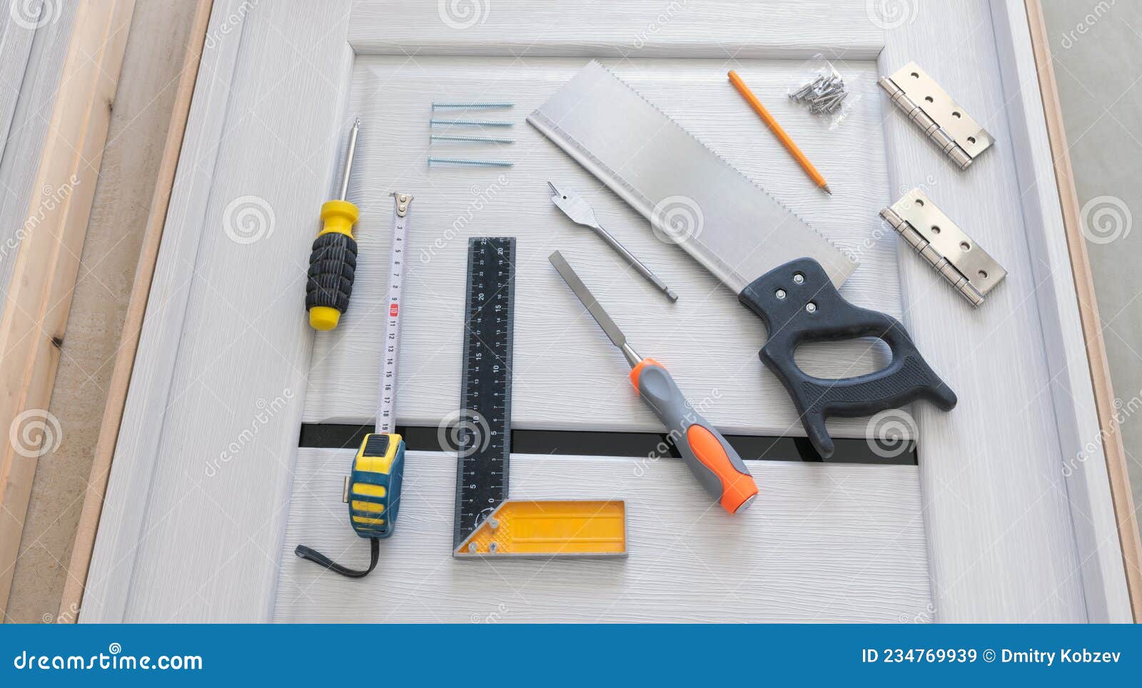 Hand Tool for Installing Doors and Inserting Hinges Stock Image Image