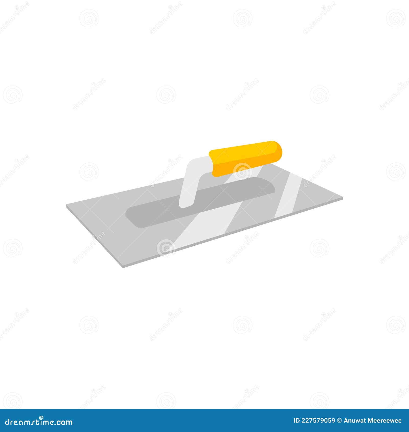 Hand Tools . Plastering Trowel for Smoothing the Cement Surface Stock