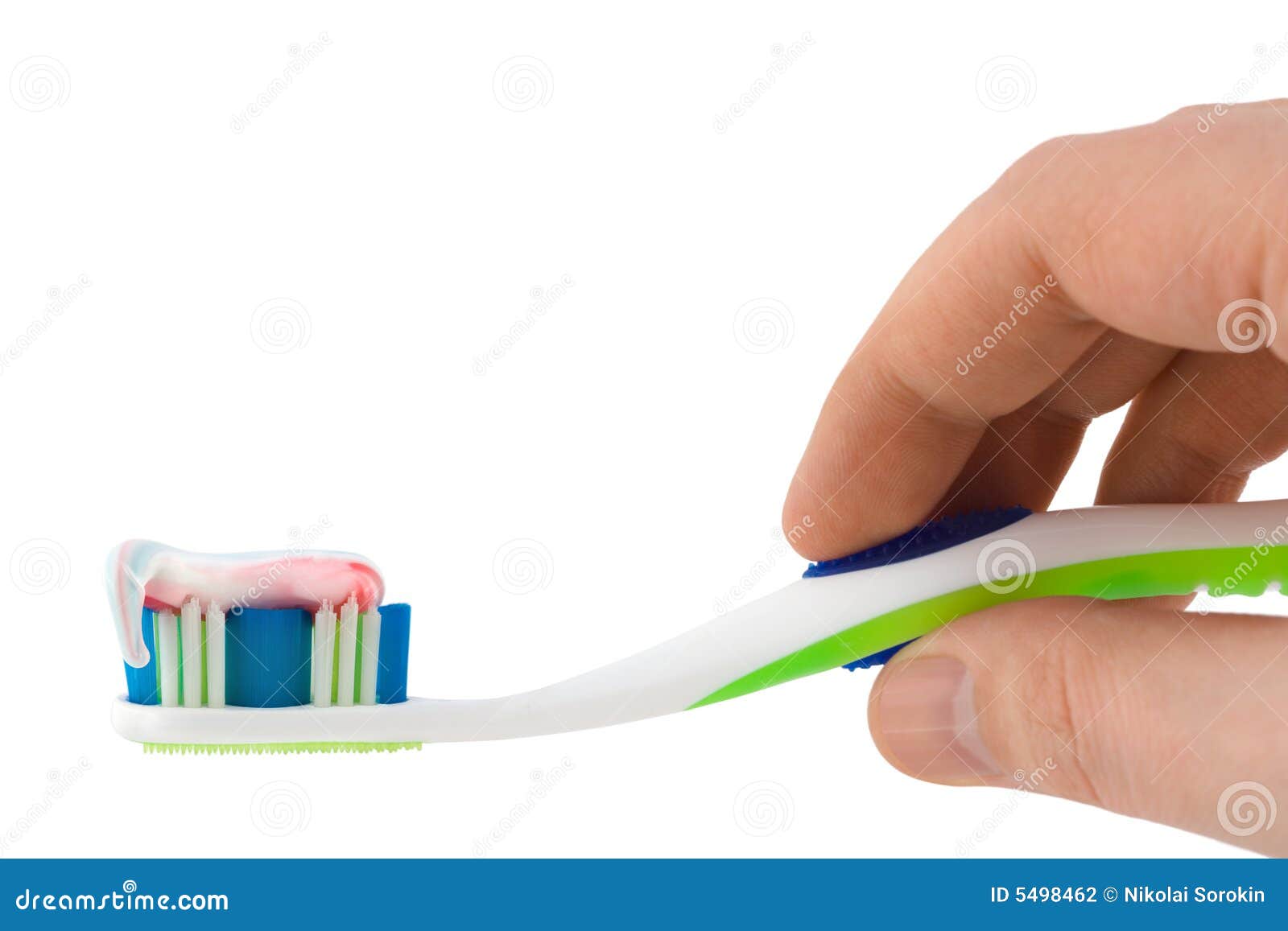Hand with toothbrush stock photo. Image of doctor, brushing 5498462