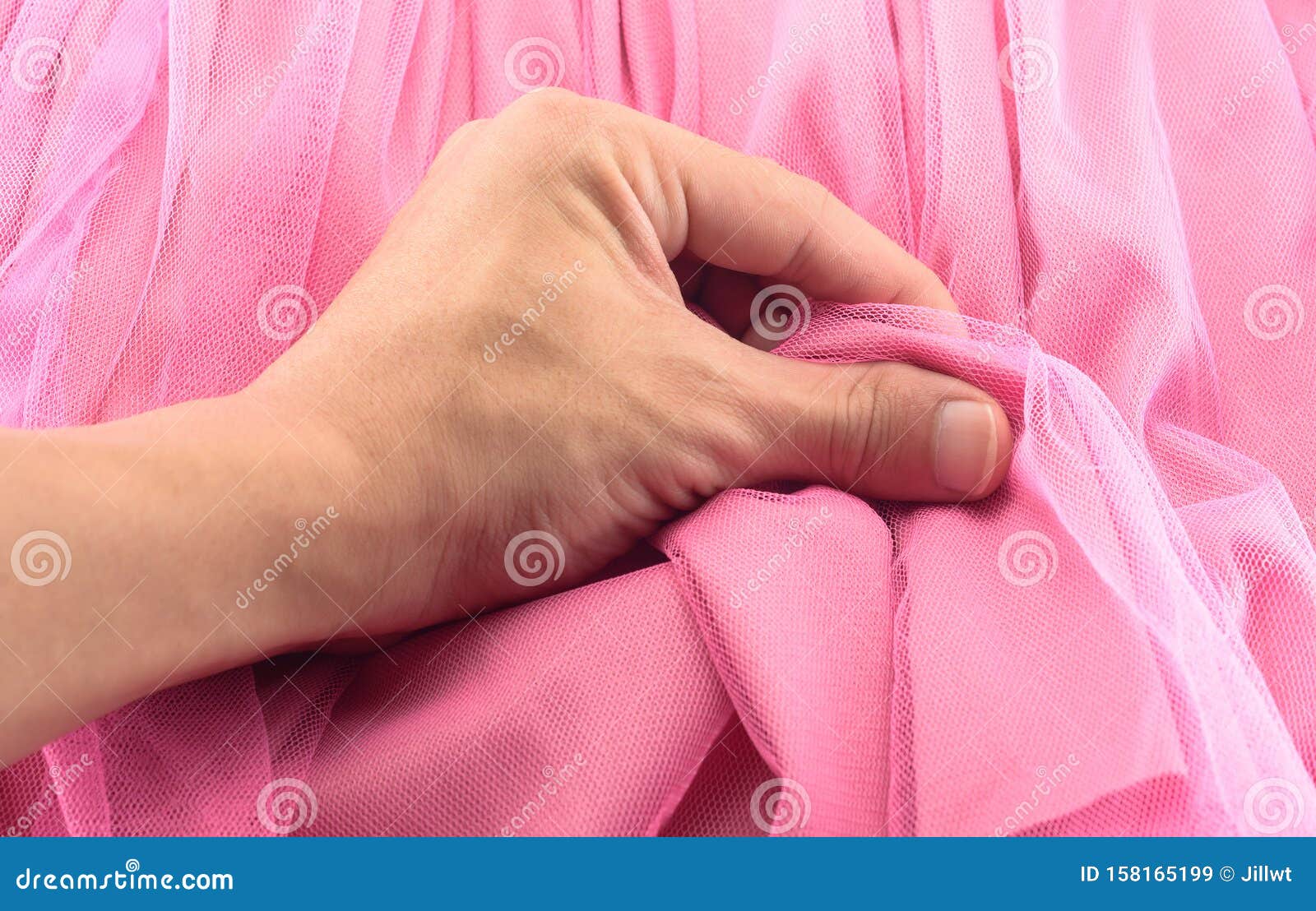 Hand touching fabric stock image. Image of plaid, woven 158165199