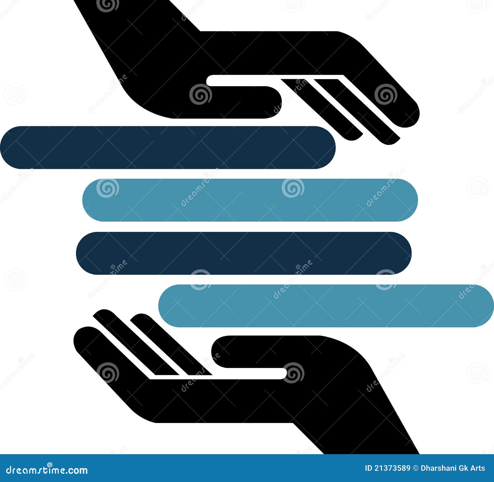 Hand towels logo stock vector. Illustration of team, isolated 21373589
