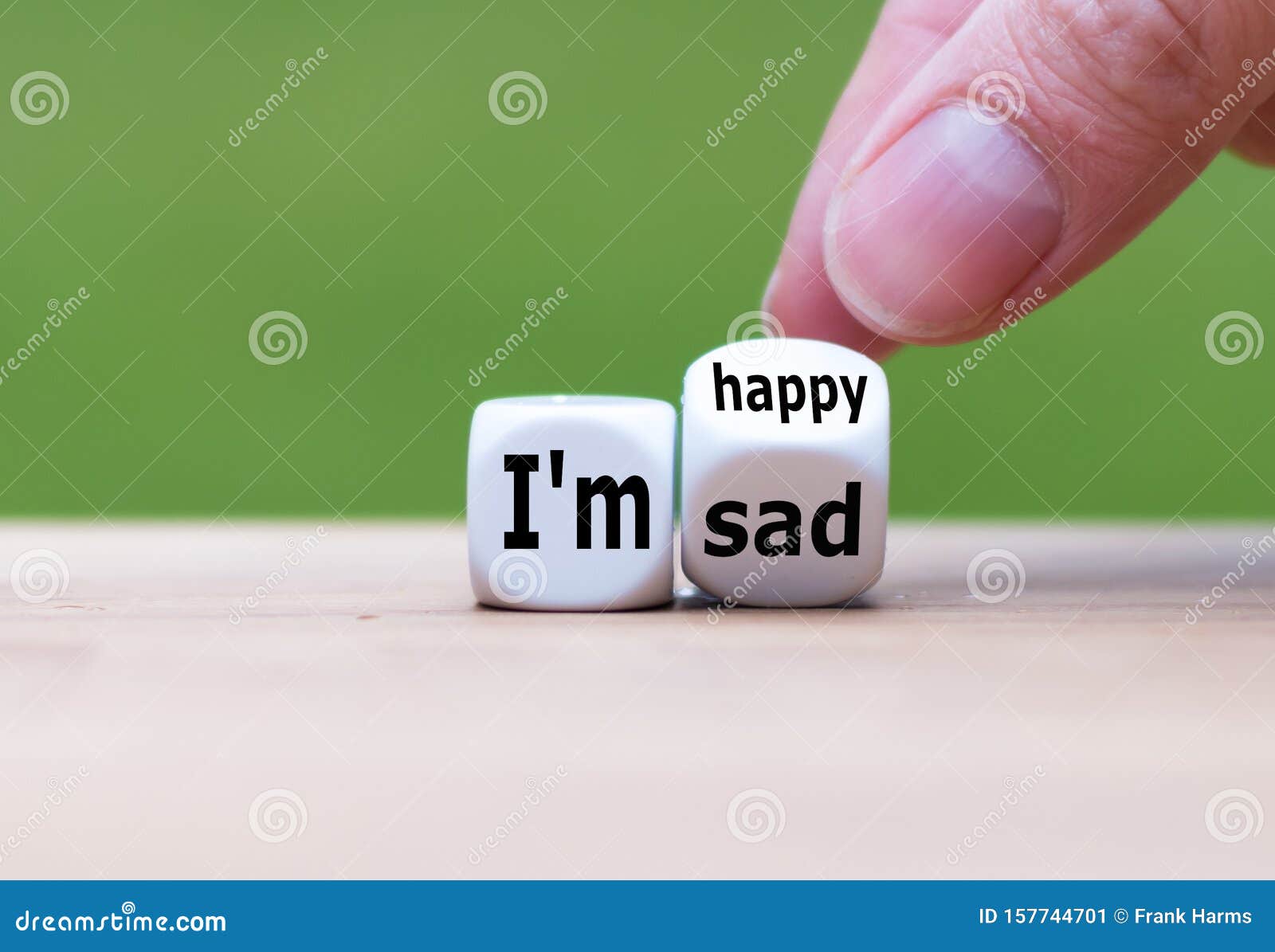 Happy Or Sad? Stock Image. Image Of Symbol, Idea, Cube - 157744701