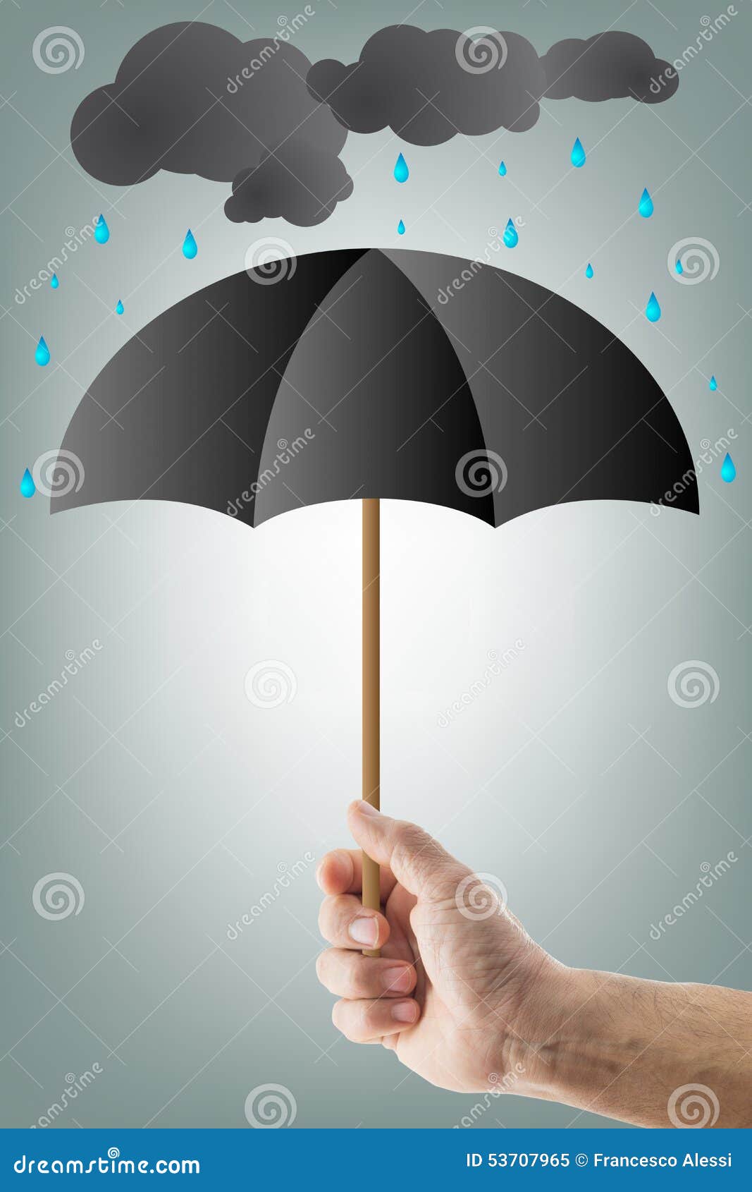 Hand with umbrella stock image. Image of accessory, object 53707965